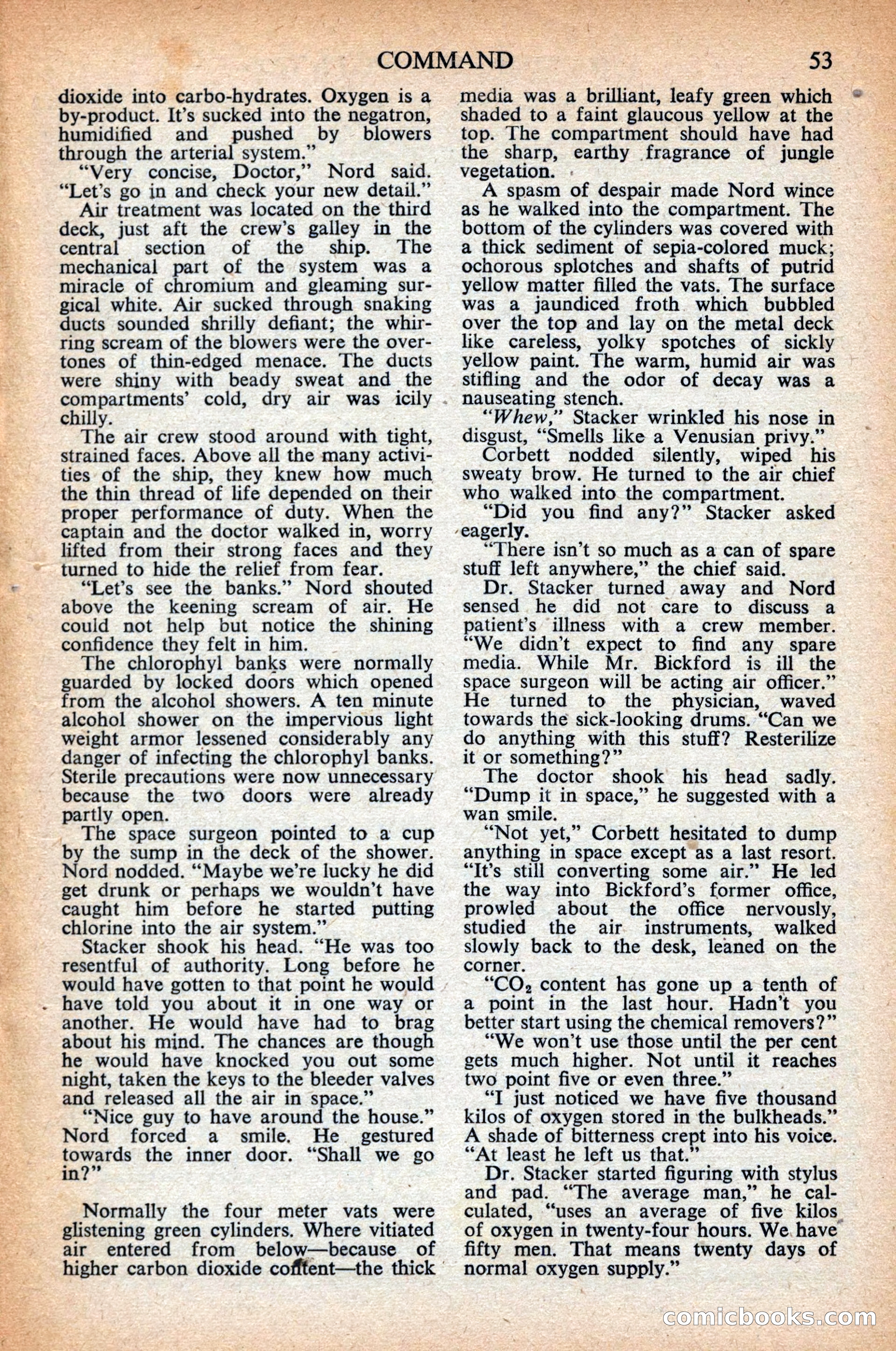 Astounding Science Fiction, British Edition, April 1948 — page 55 of 68