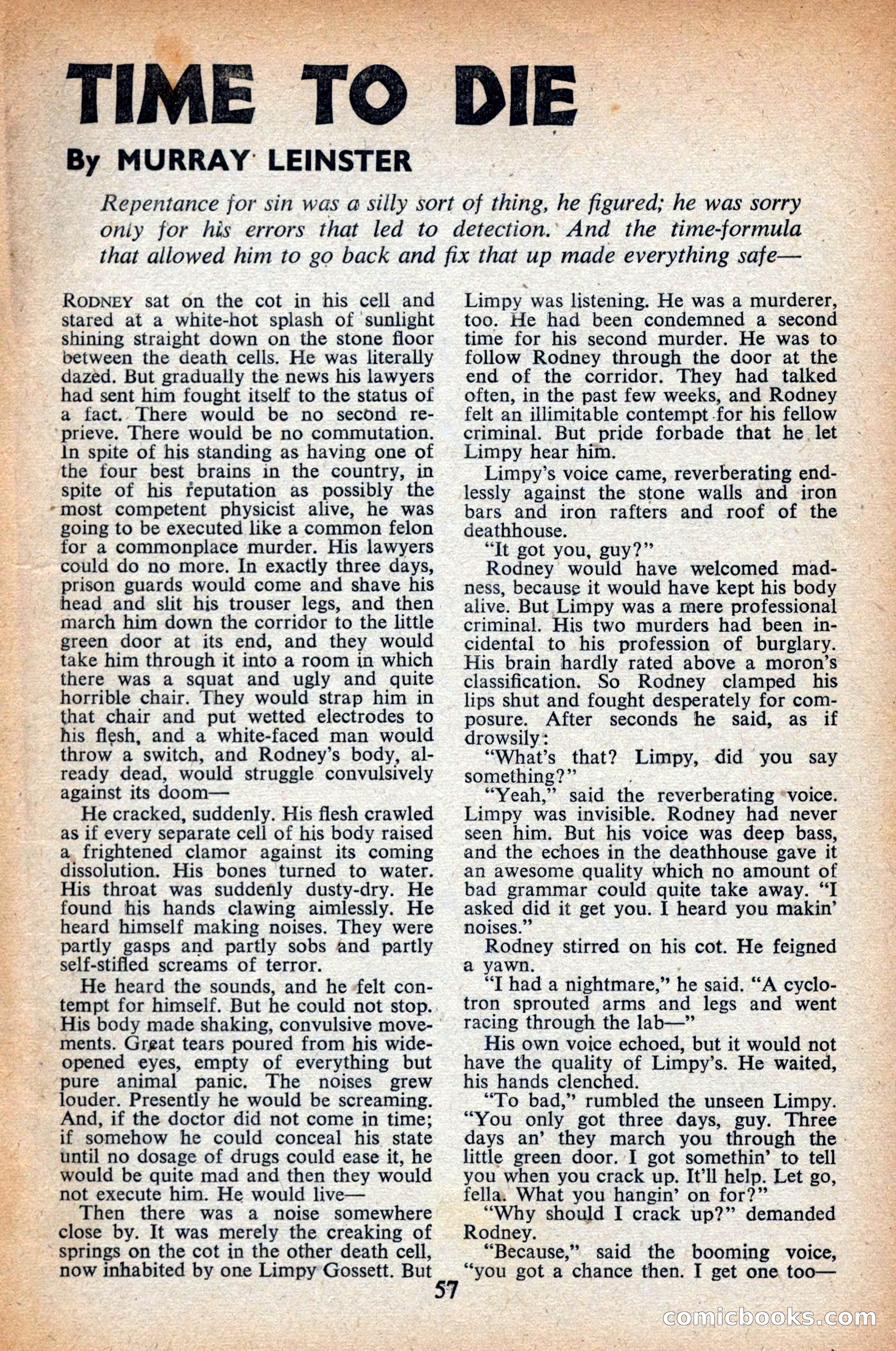 Astounding Science Fiction, British Edition, April 1948 — page 59 of 68
