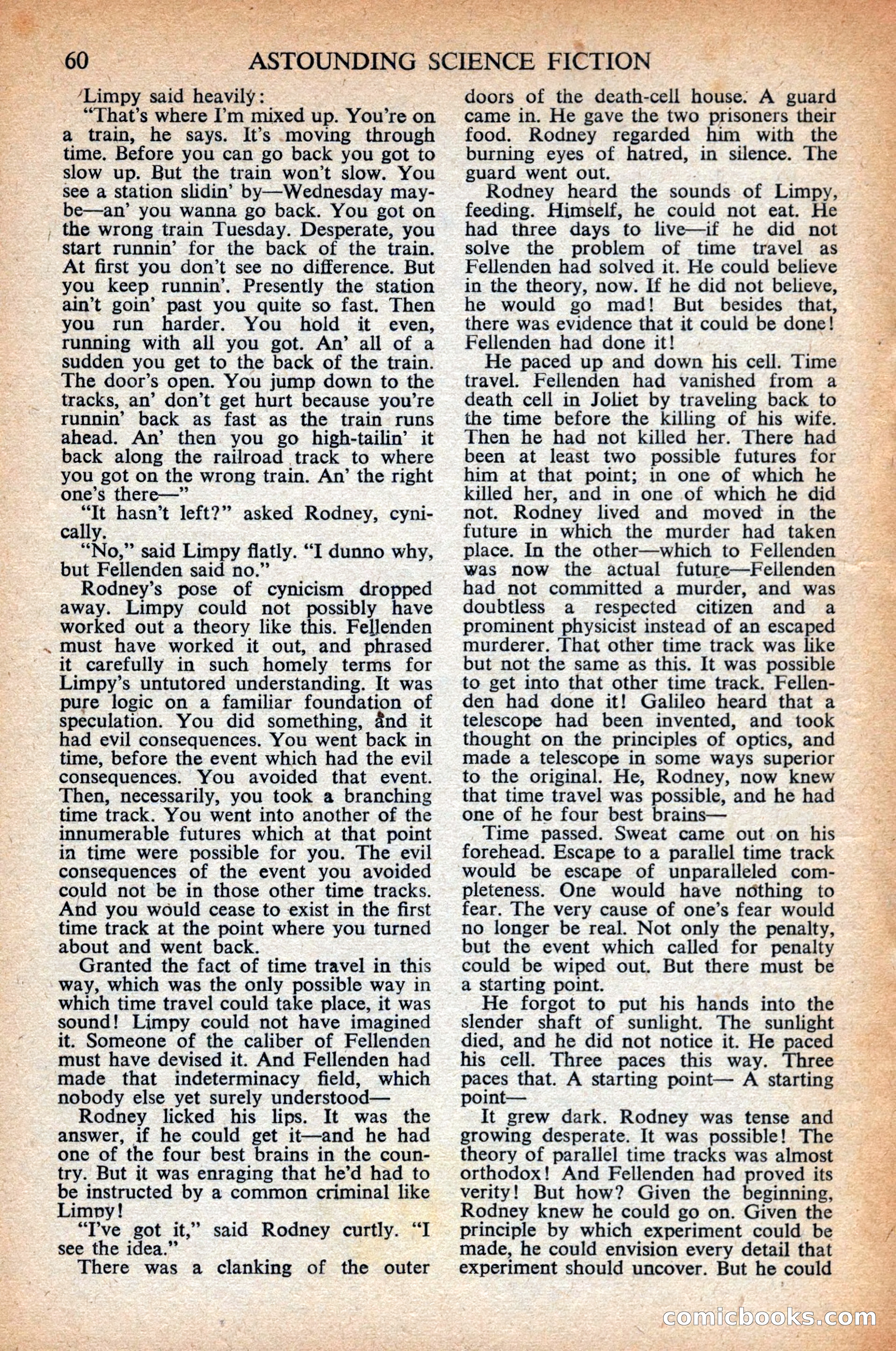 Astounding Science Fiction, British Edition, April 1948 — page 62 of 68