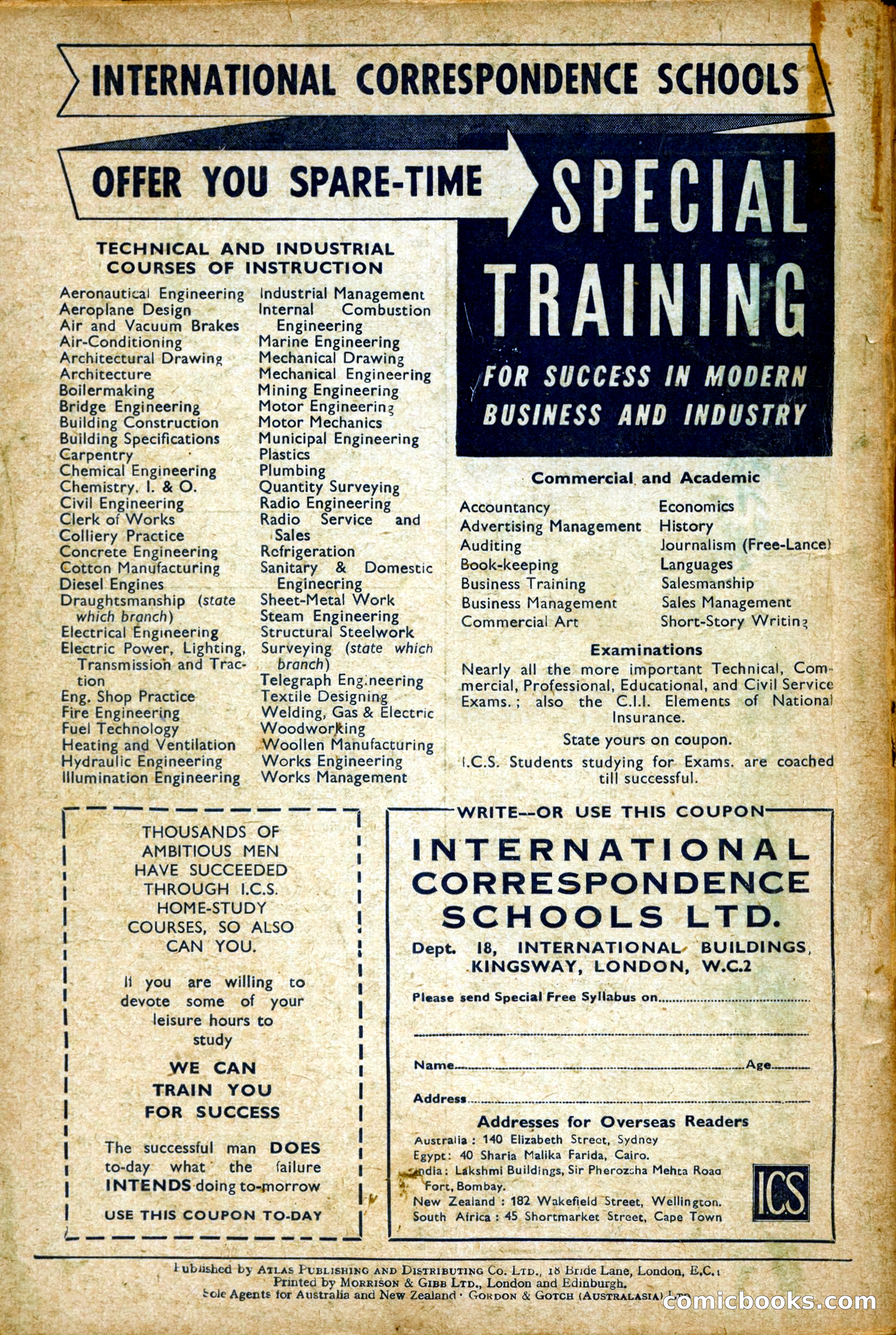 Astounding Science Fiction, British Edition, April 1948 — page 68 of 68