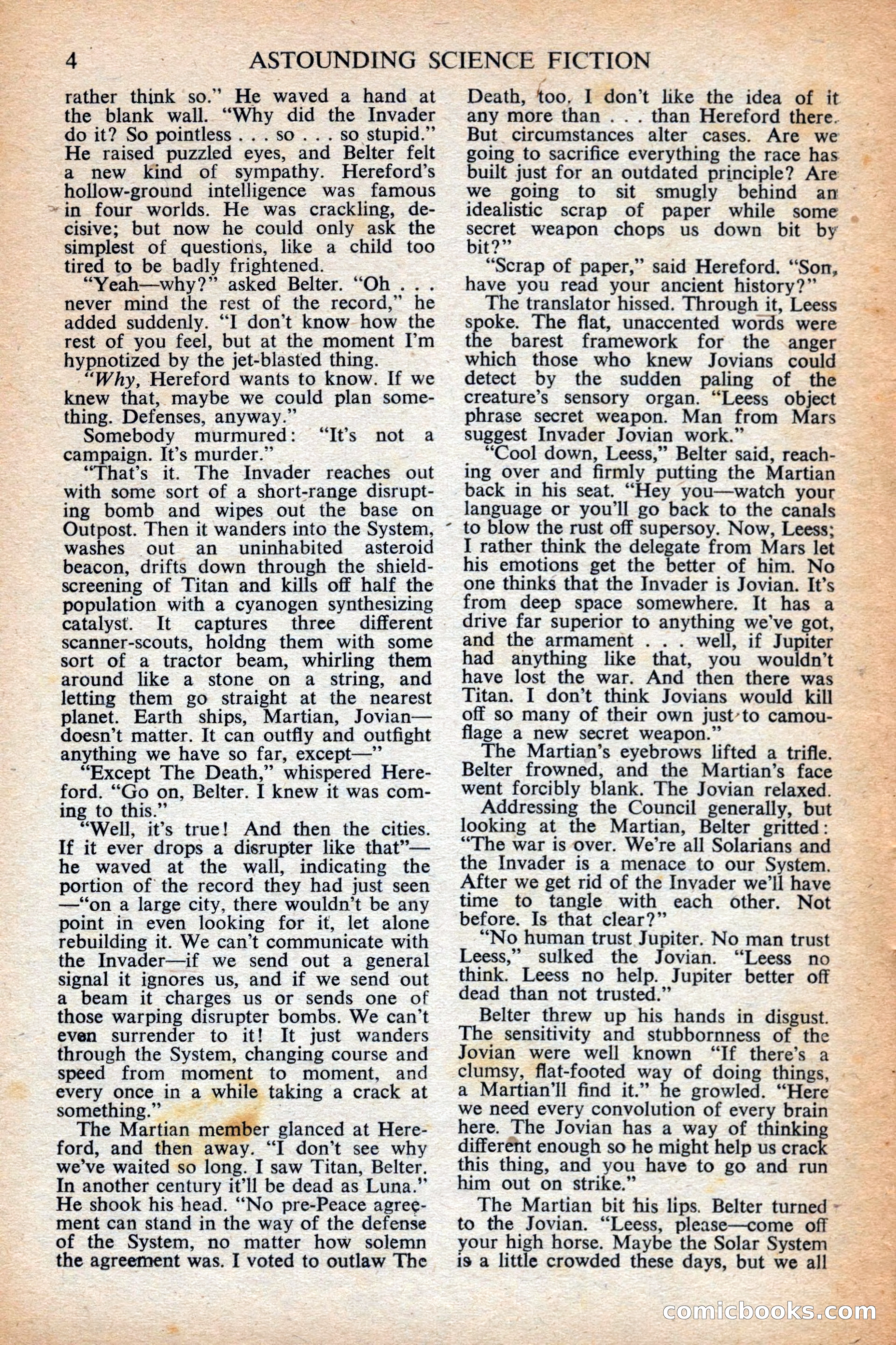 Astounding Science Fiction, British Edition — page 6 of 68