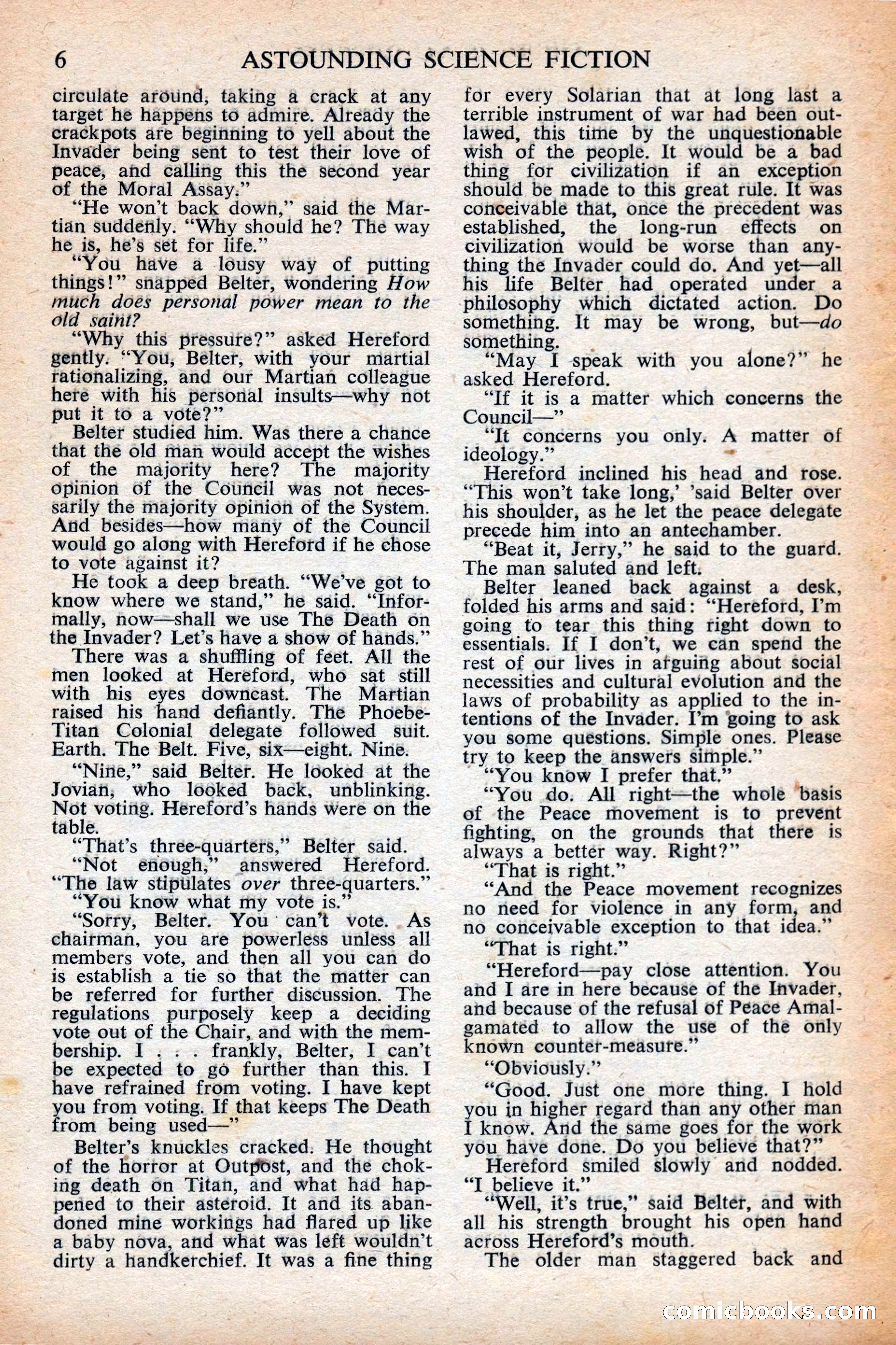 Astounding Science Fiction, British Edition — page 8 of 68