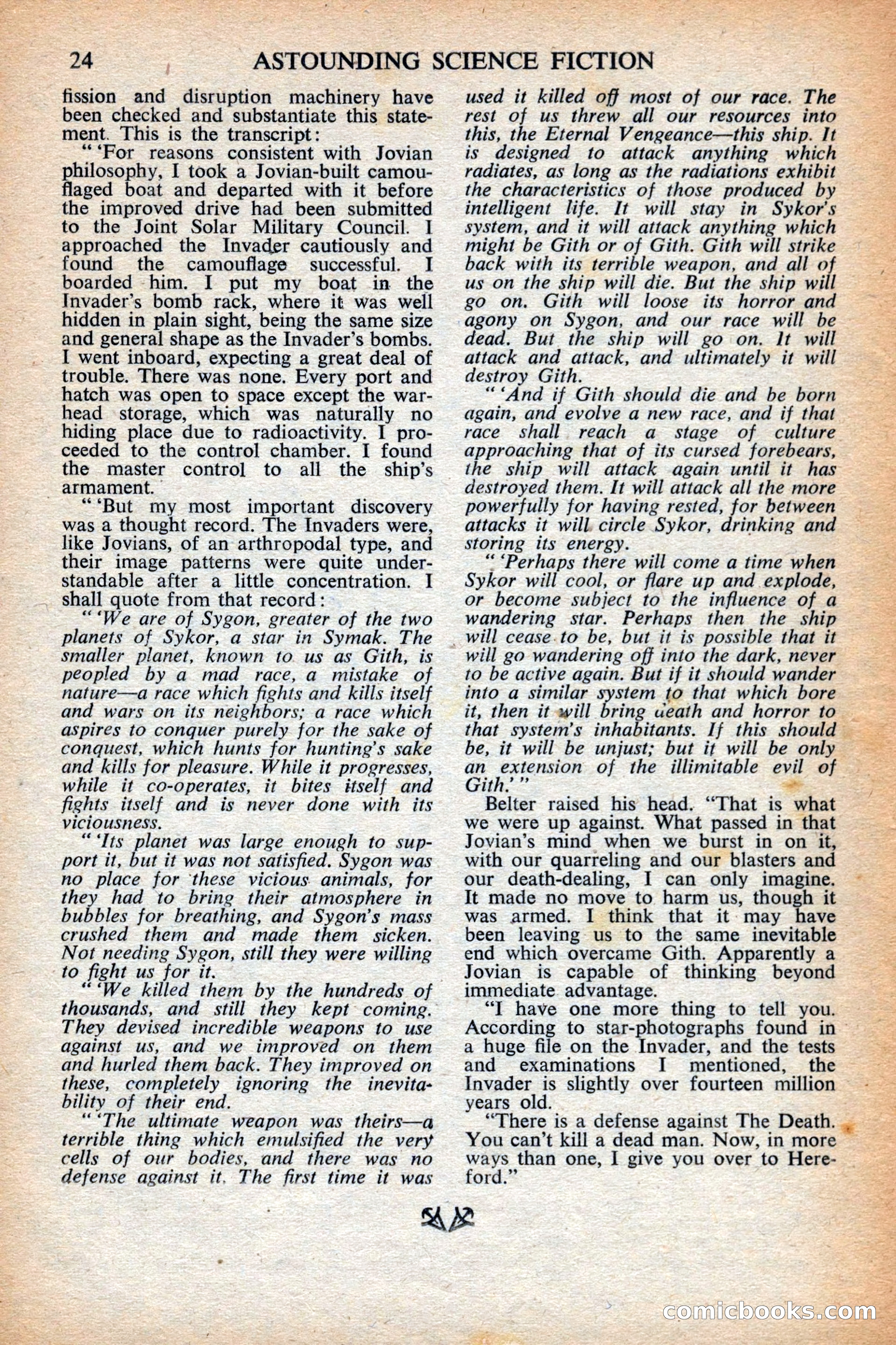 Astounding Science Fiction, British Edition — page 26 of 68
