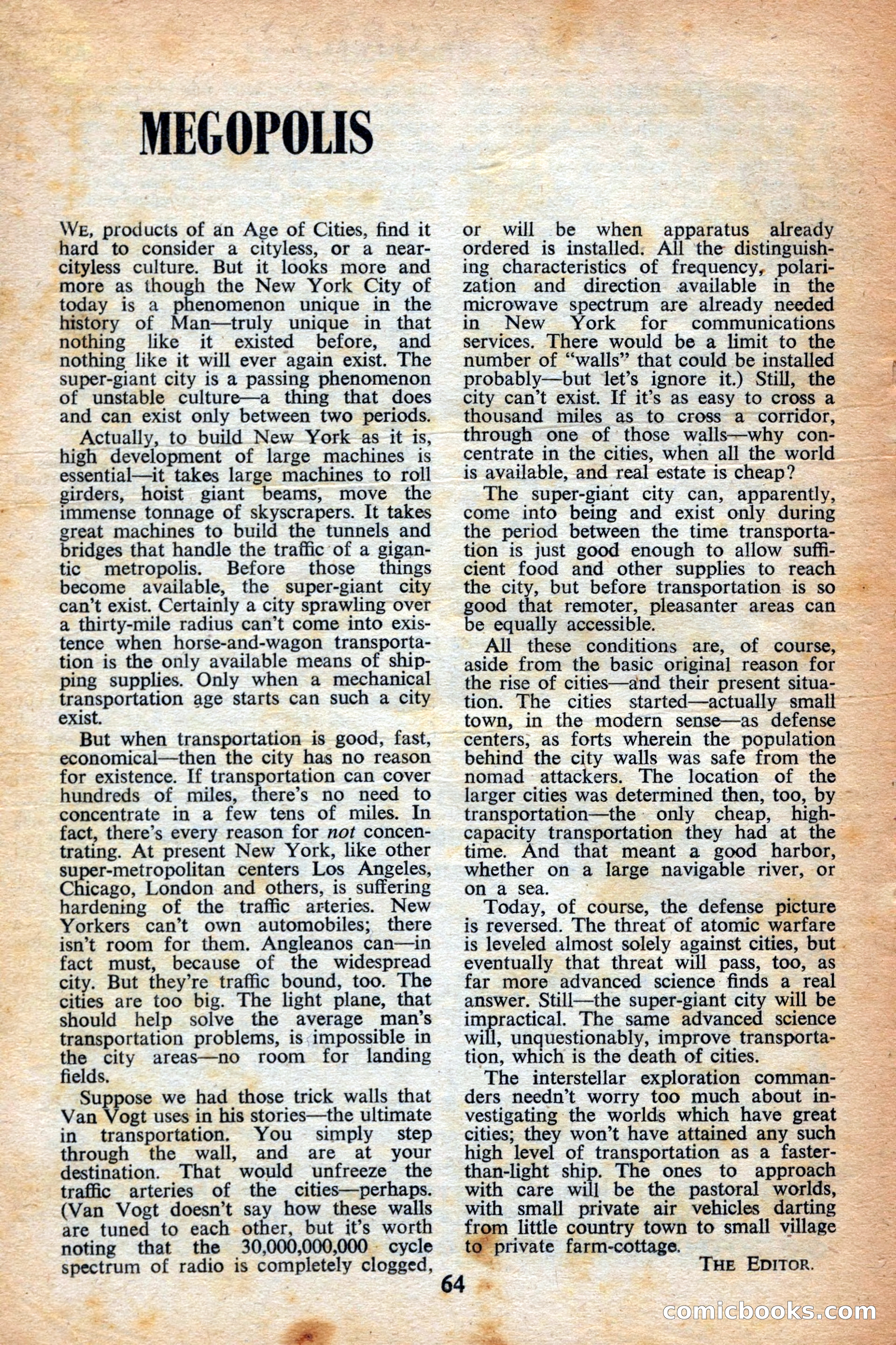 Astounding Science Fiction, British Edition — page 66 of 68