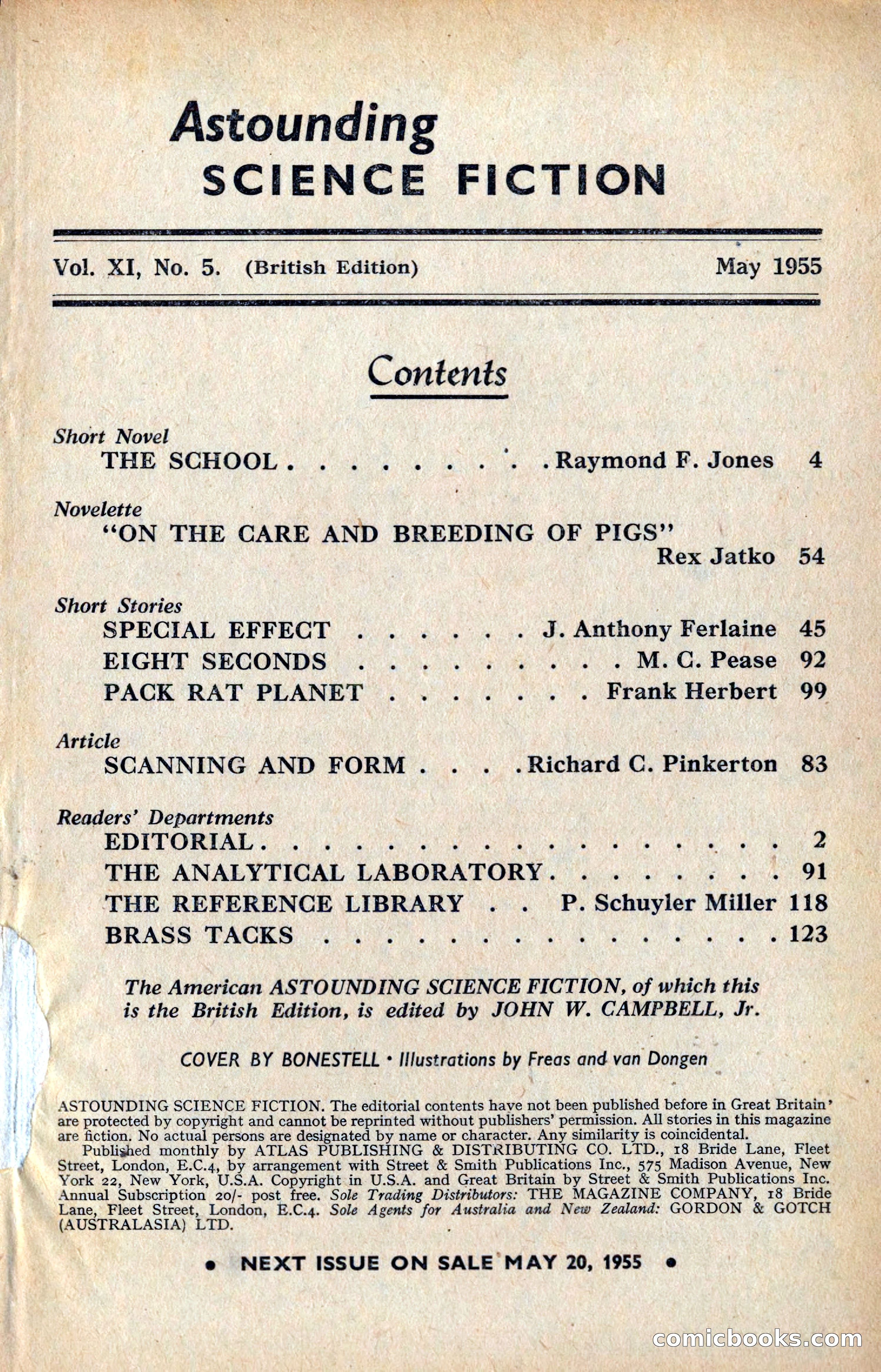 Astounding Science Fiction, British Edition — page 3 of 132