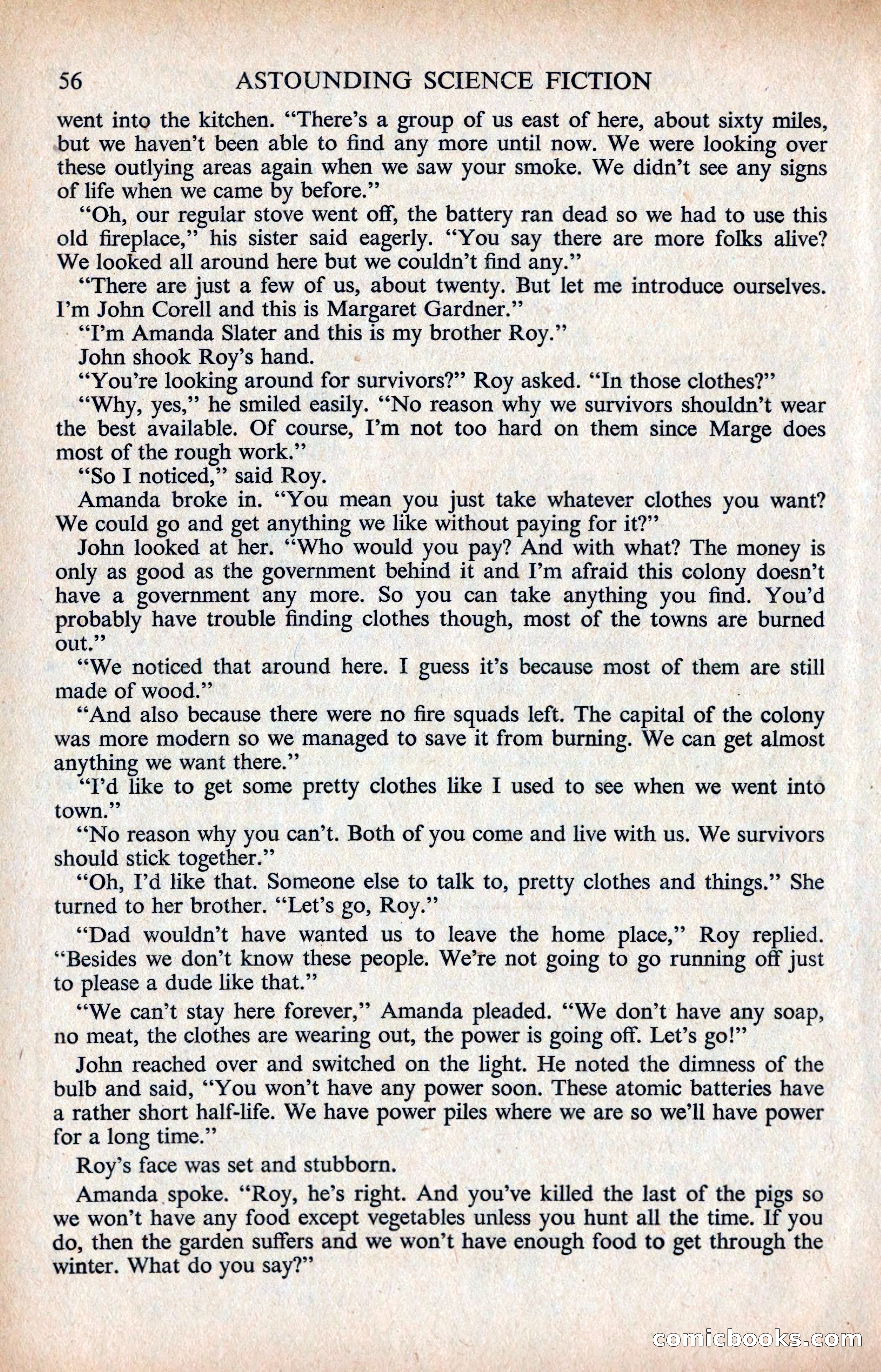 Astounding Science Fiction, British Edition — page 58 of 132