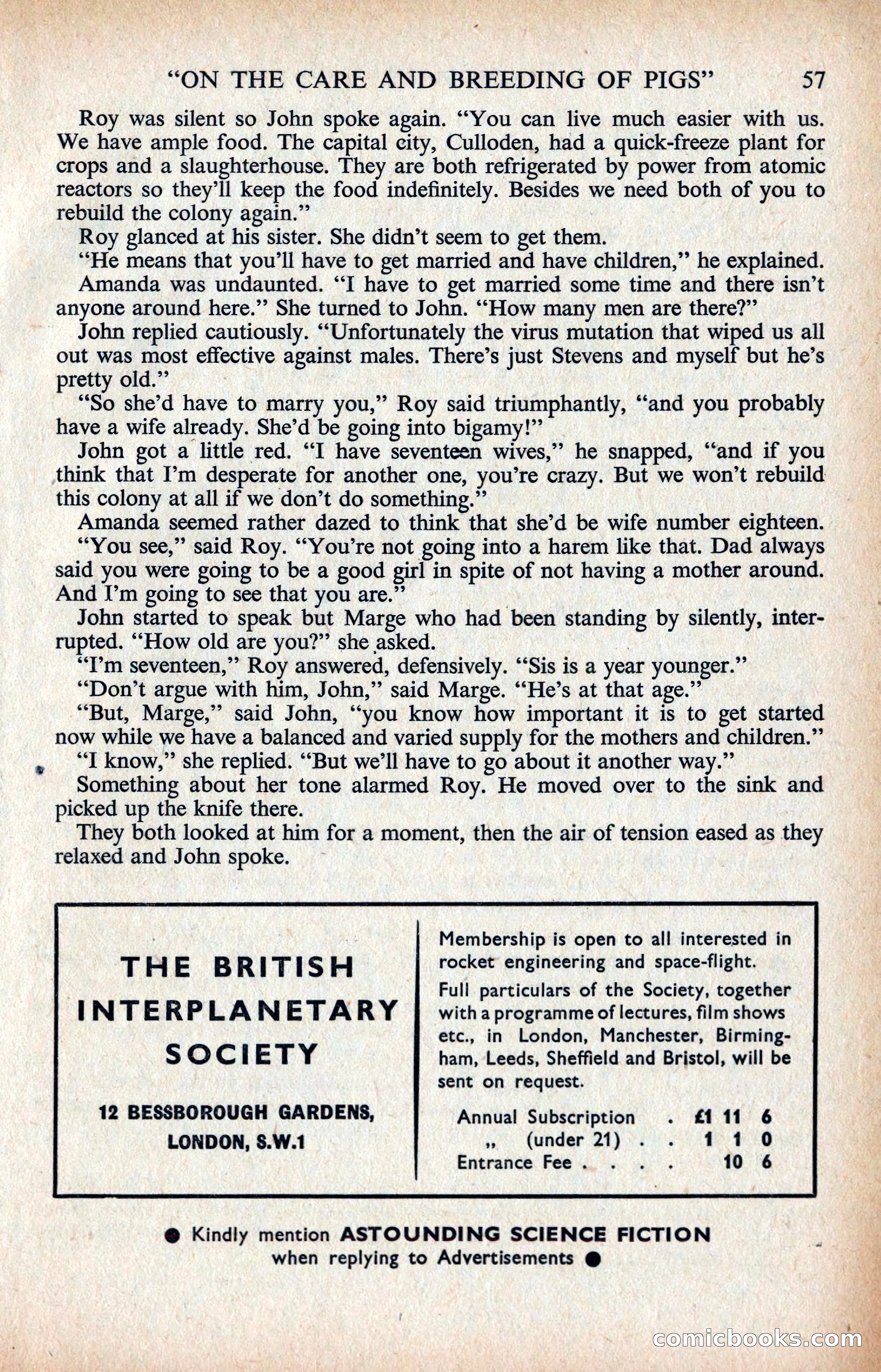 Astounding Science Fiction, British Edition — page 59 of 132