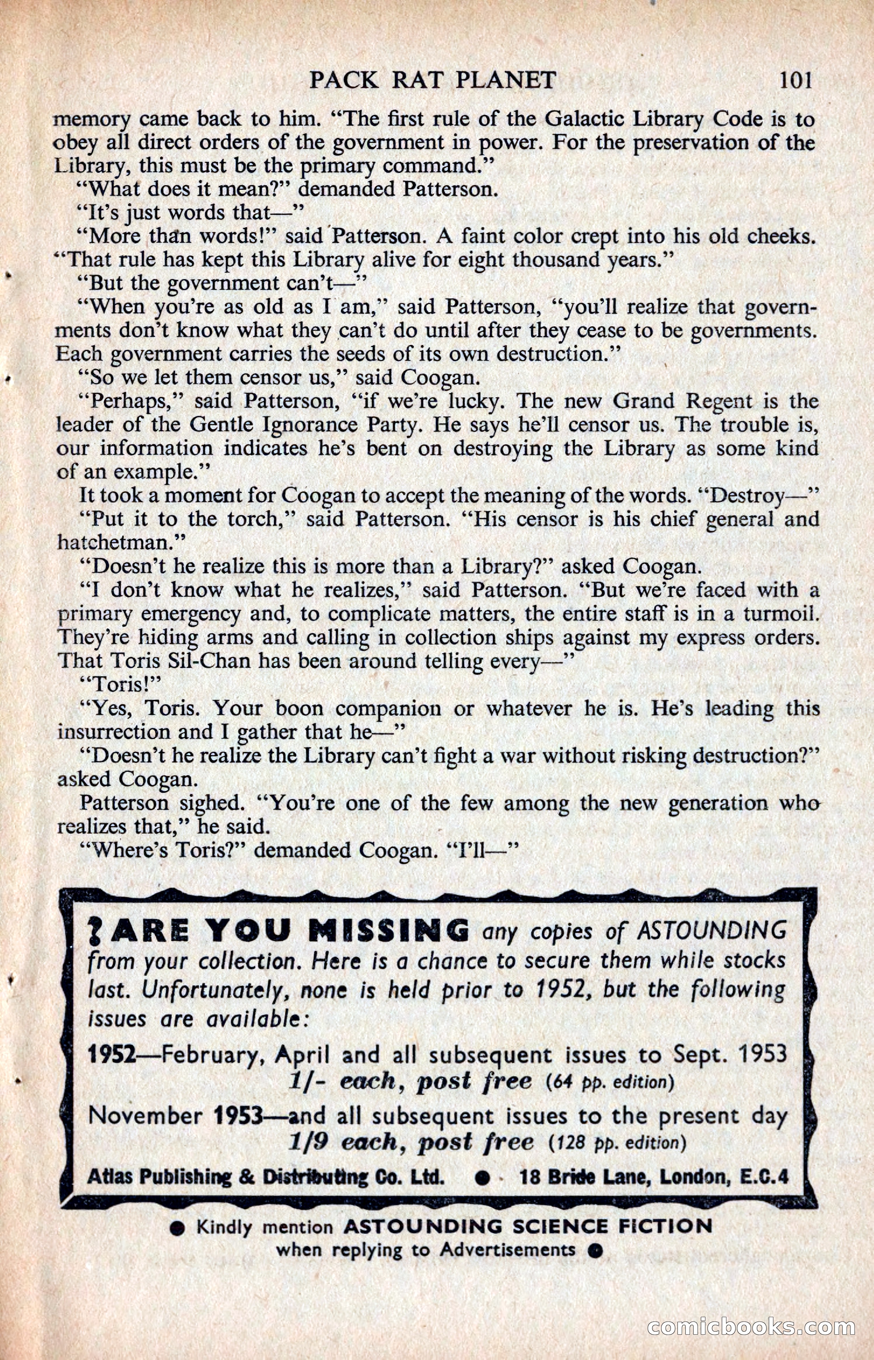 Astounding Science Fiction, British Edition — page 103 of 132