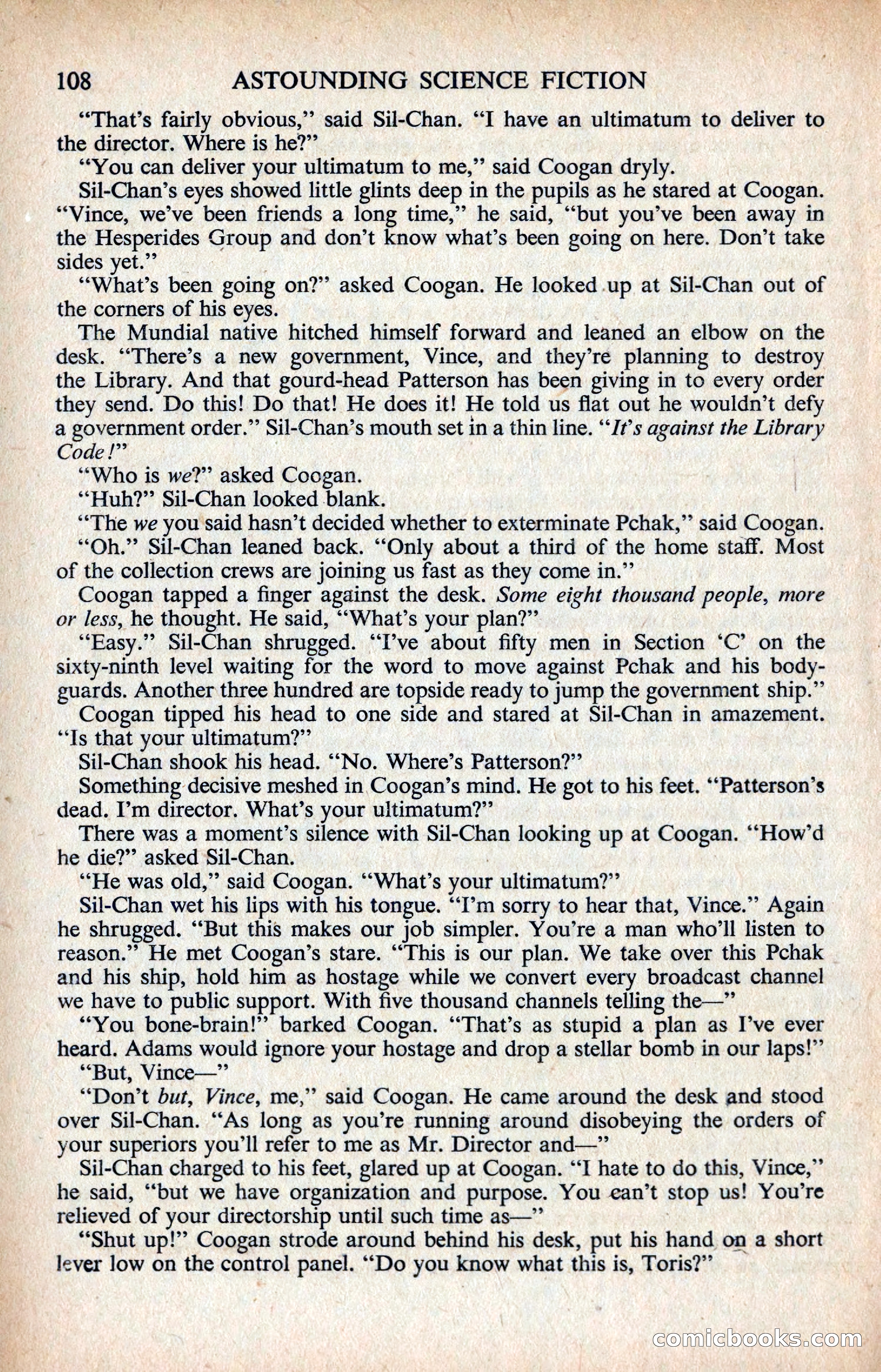 Astounding Science Fiction, British Edition — page 110 of 132