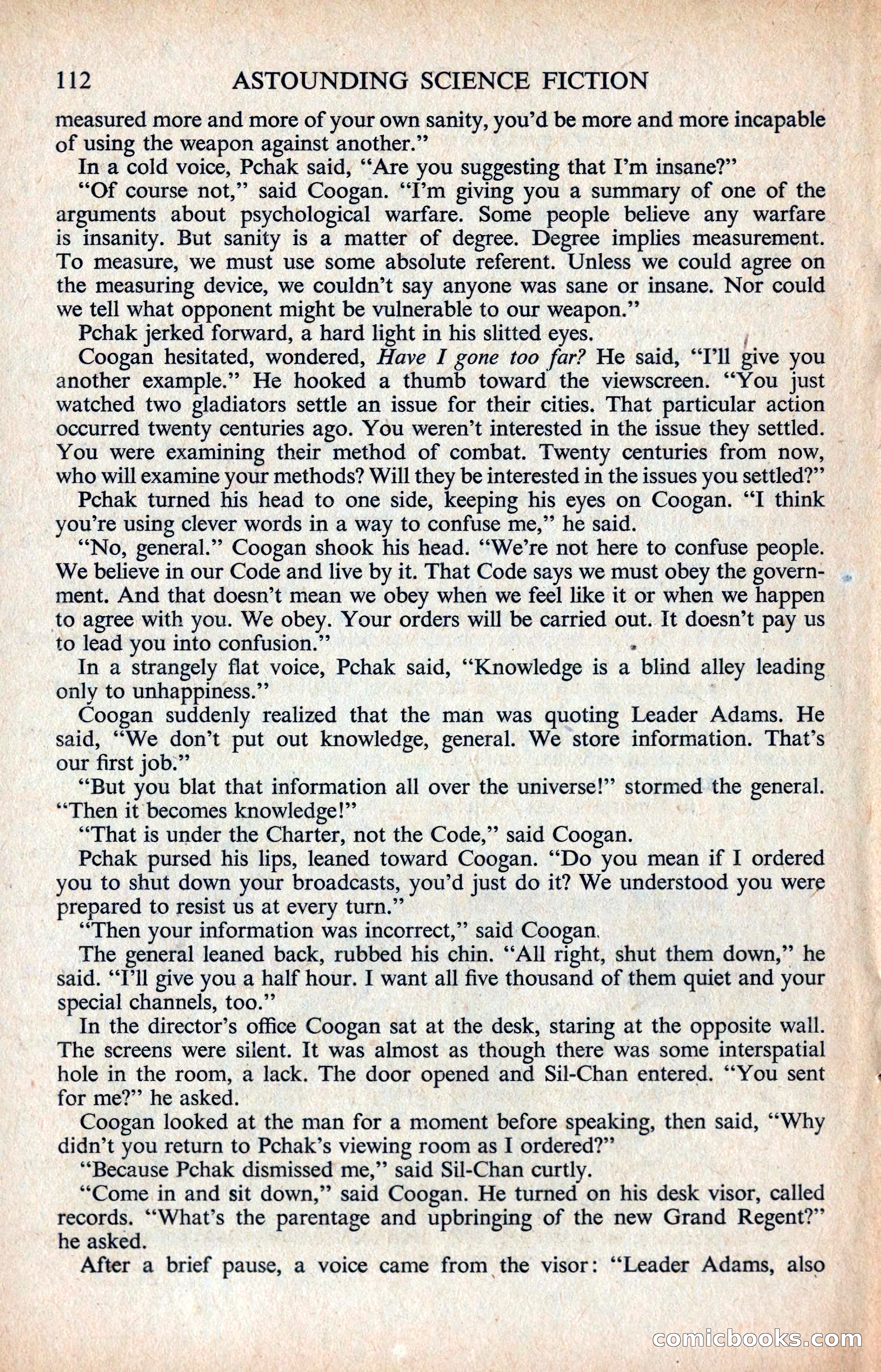 Astounding Science Fiction, British Edition — page 114 of 132