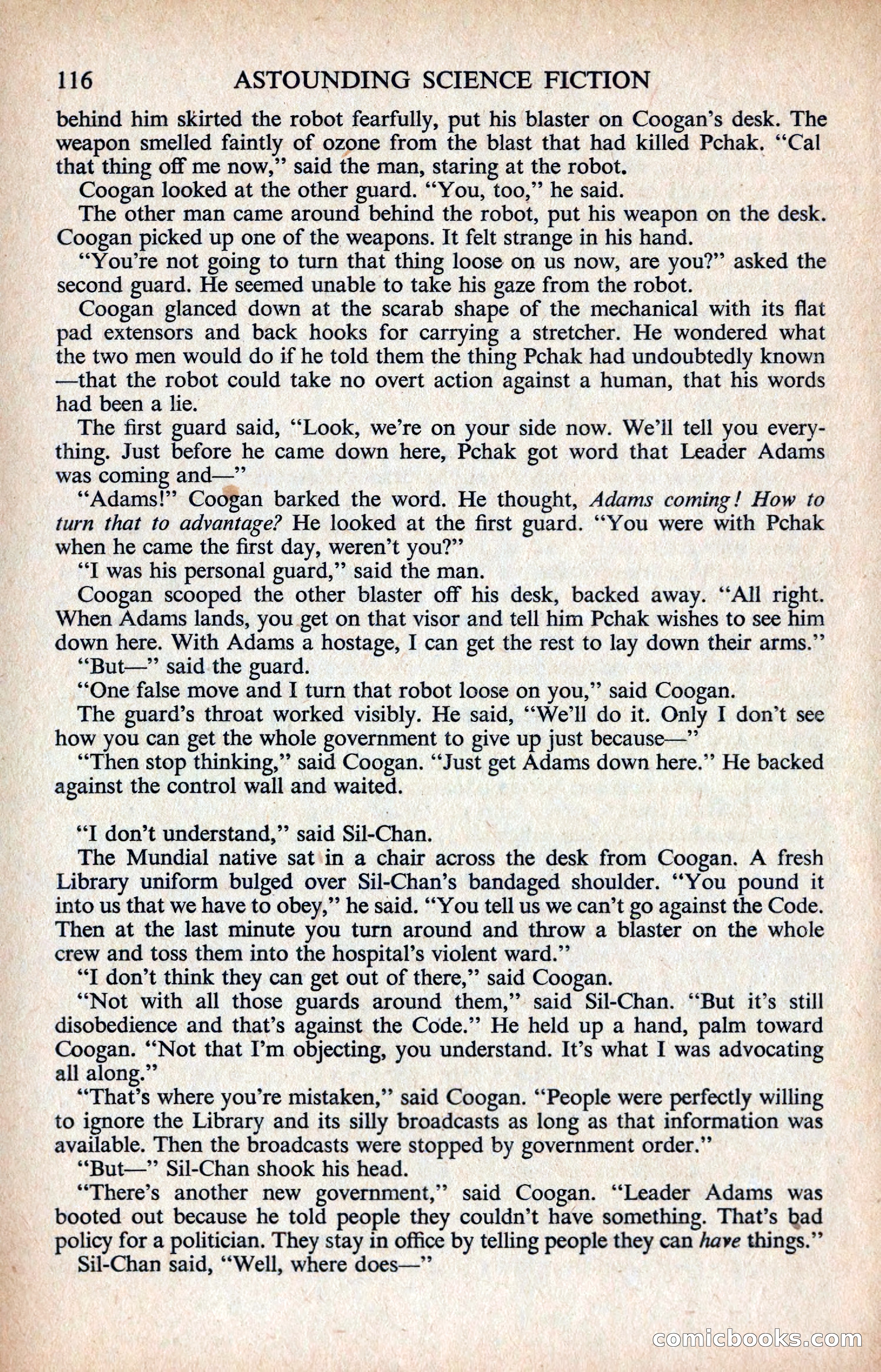 Astounding Science Fiction, British Edition — page 118 of 132