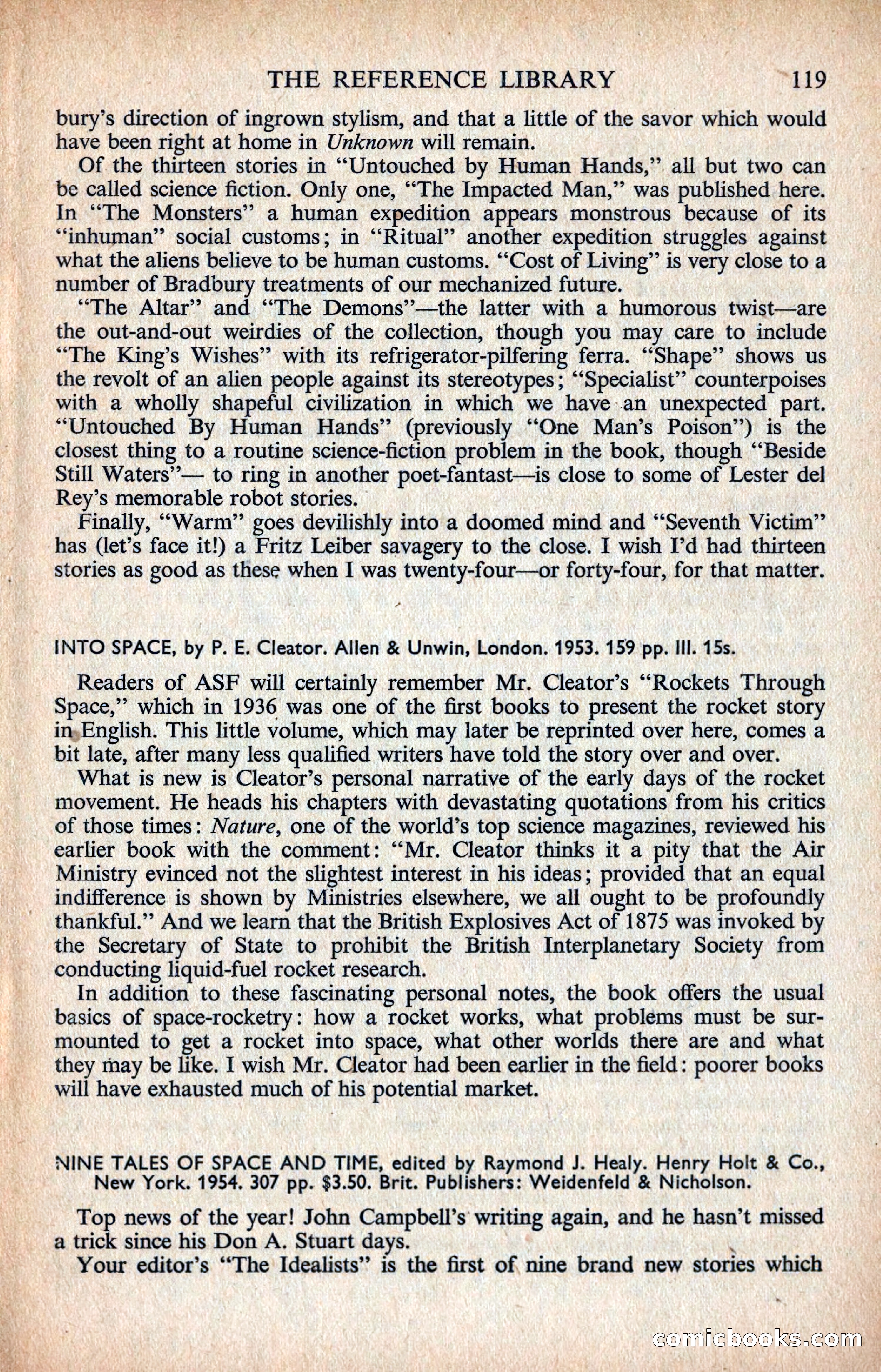Astounding Science Fiction, British Edition — page 121 of 132