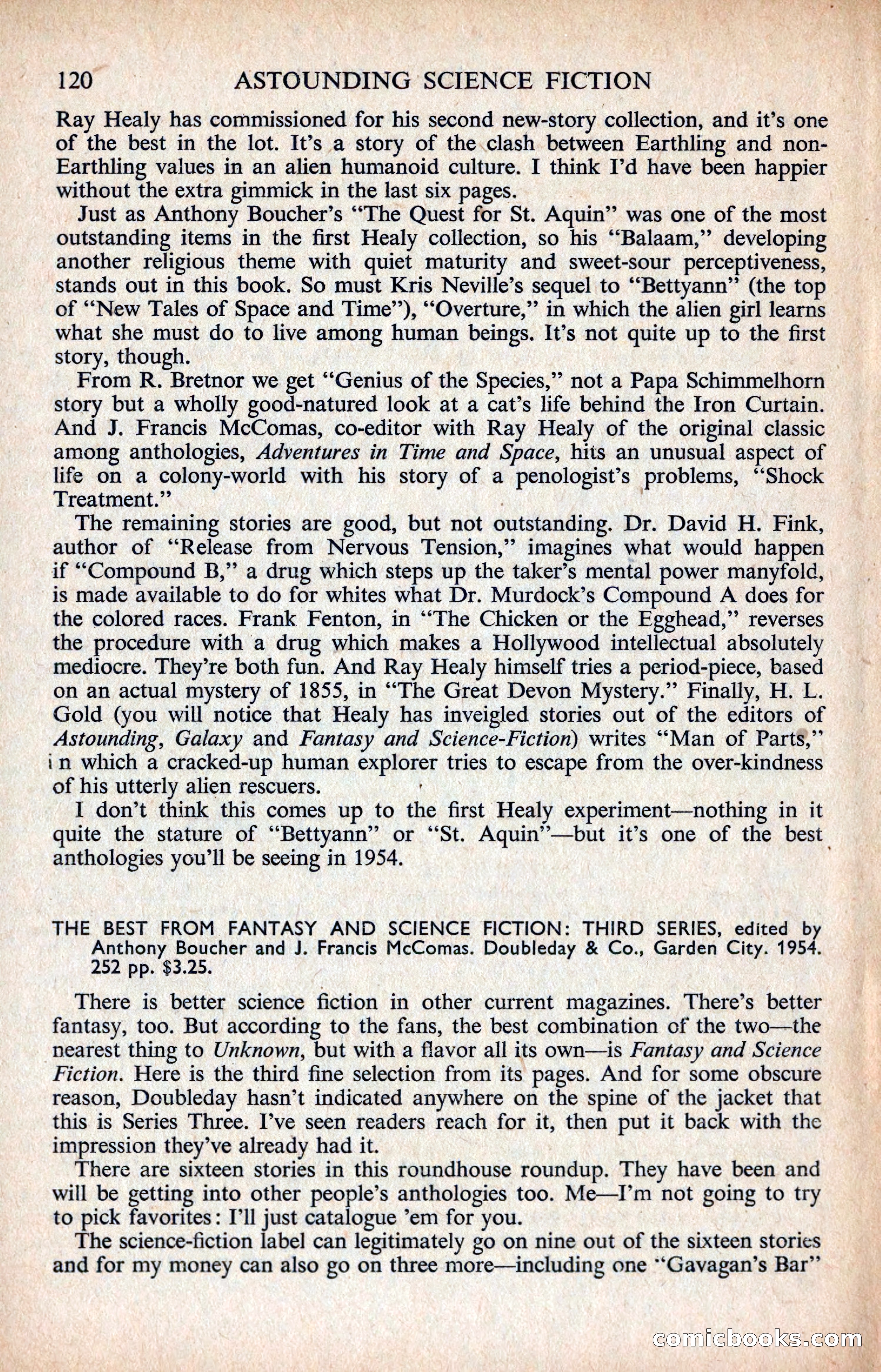 Astounding Science Fiction, British Edition — page 122 of 132
