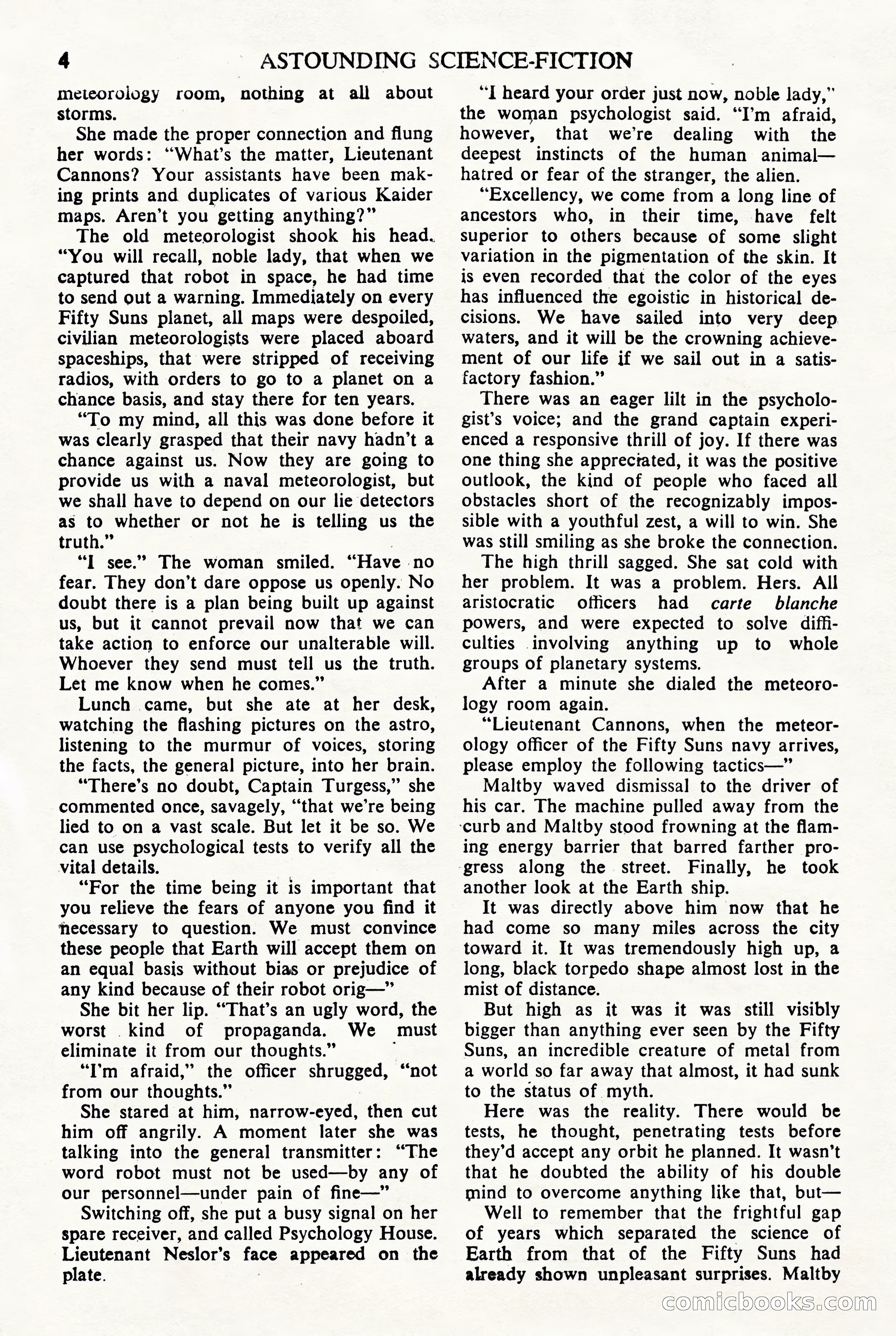 Astounding Science Fiction (UK Edition) — page 6 of 68