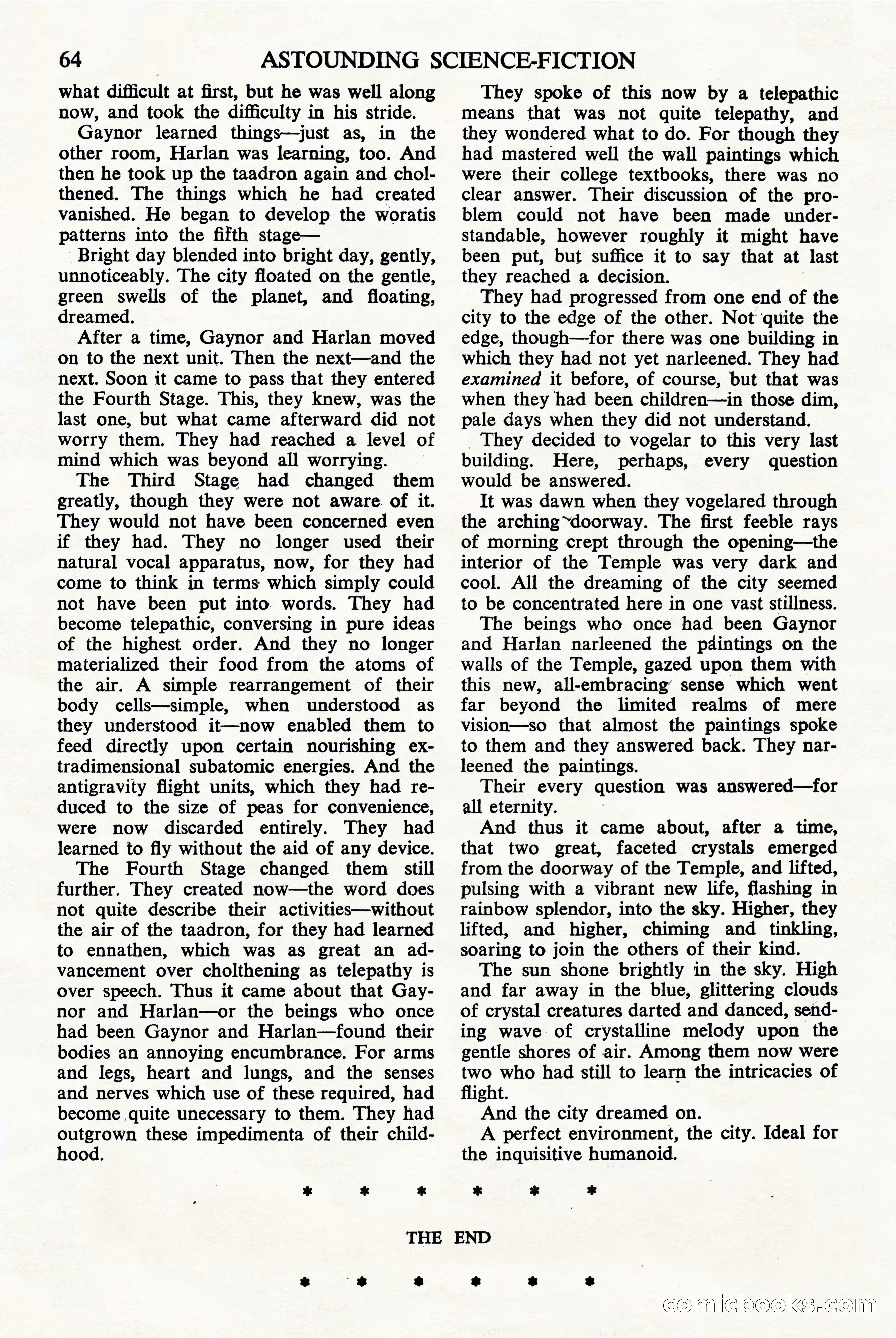 Astounding Science Fiction (British Edition), August 1944 — page 66 of 68