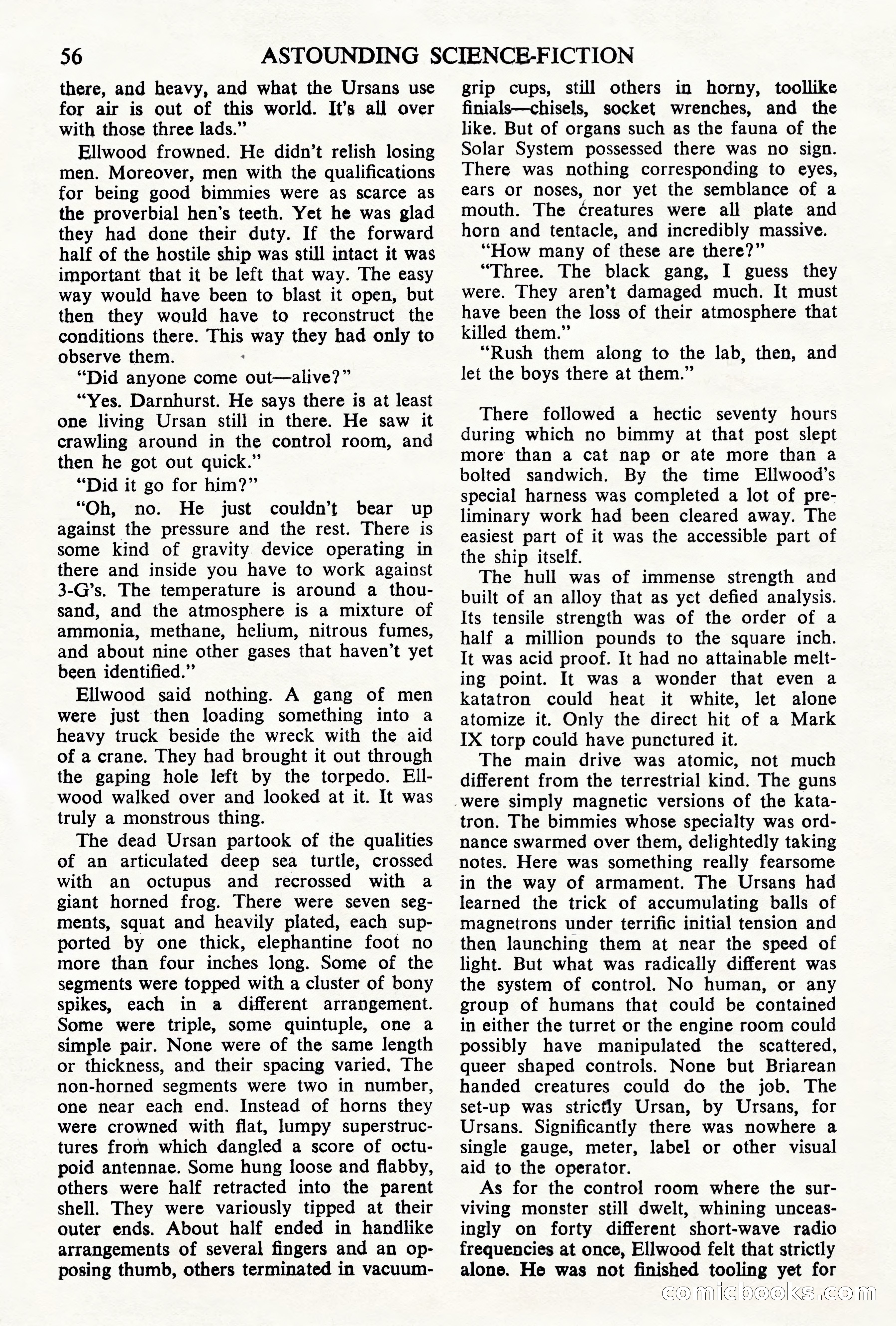 Astounding Science Fiction (British Edition) — page 58 of 68