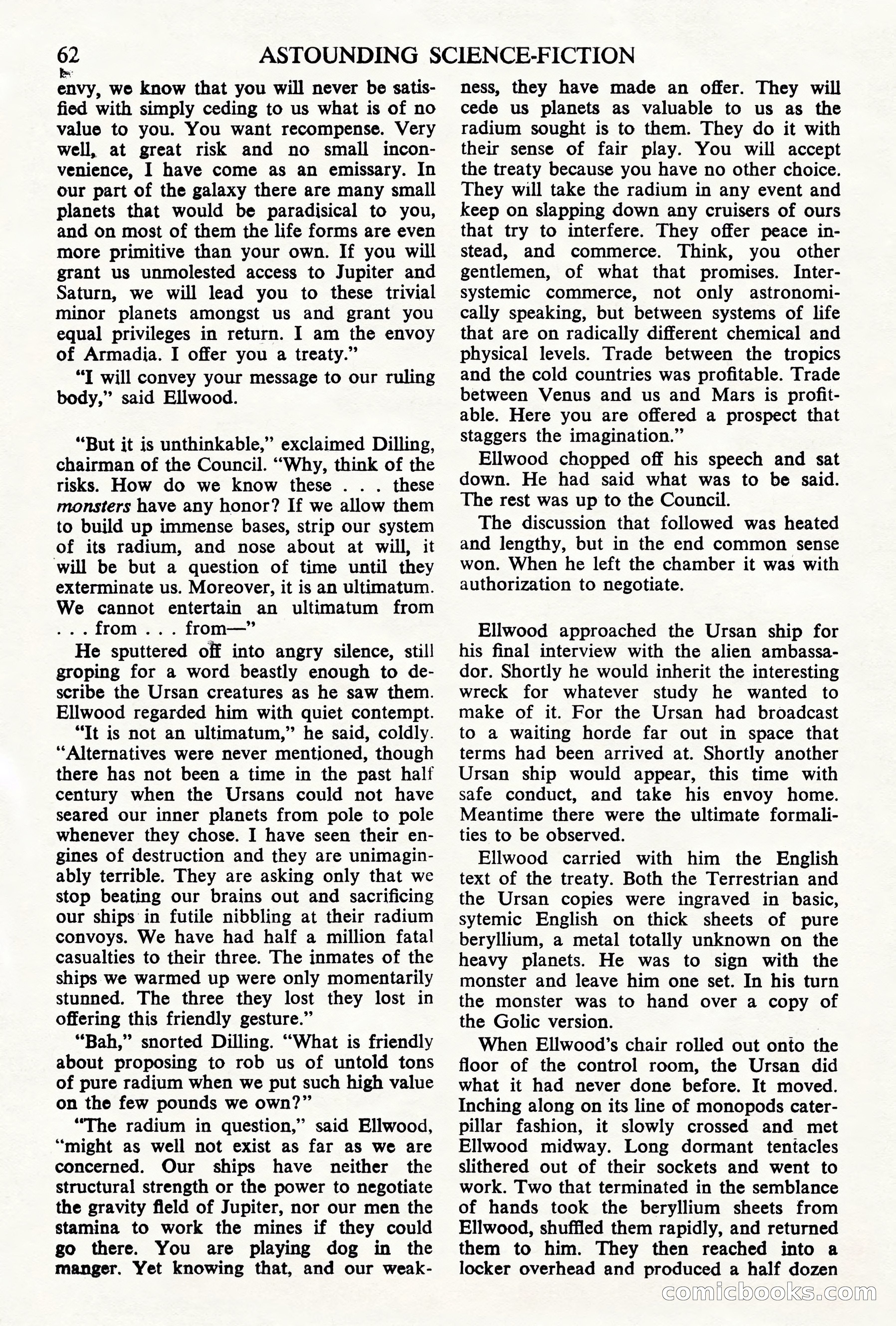 Astounding Science Fiction (British Edition) — page 64 of 68