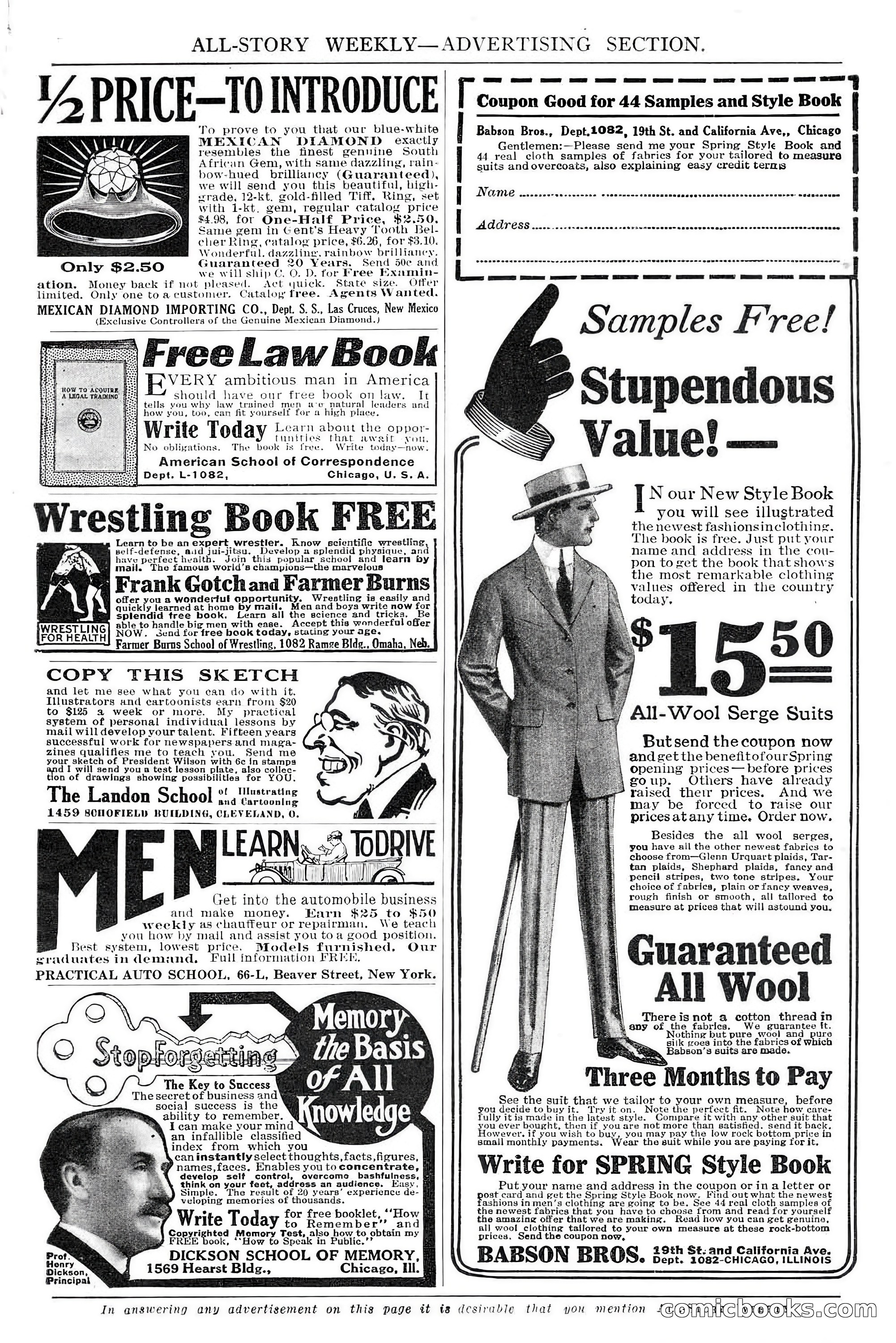 All-Story Weekly, Feb. 3, 1917 — page 9 of 194
