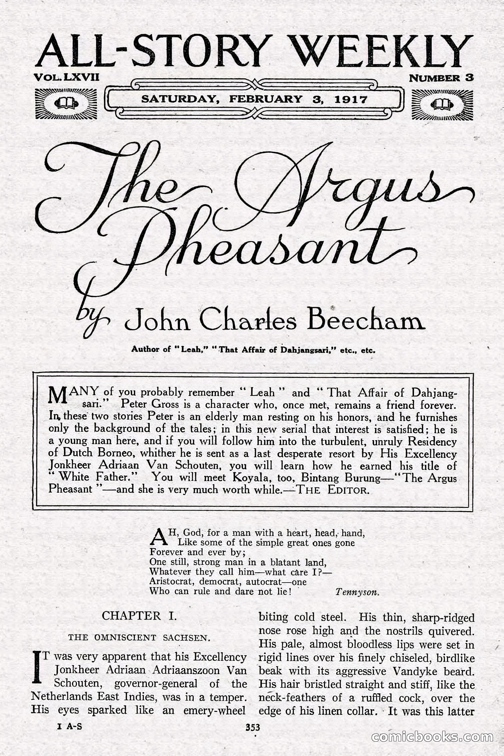All-Story Weekly, Feb. 3, 1917 — page 11 of 194