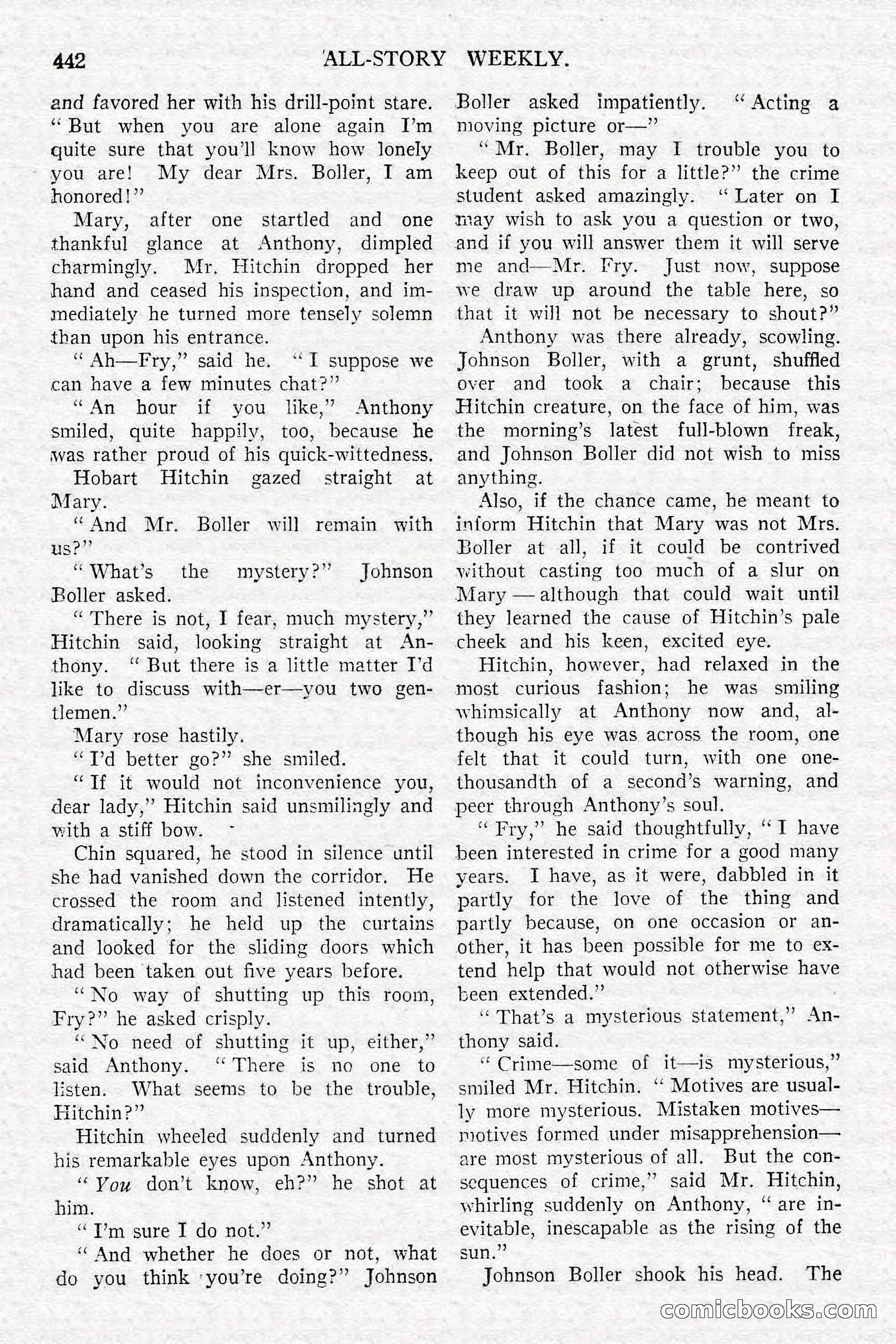 All-Story Weekly, Feb. 3, 1917 — page 100 of 194