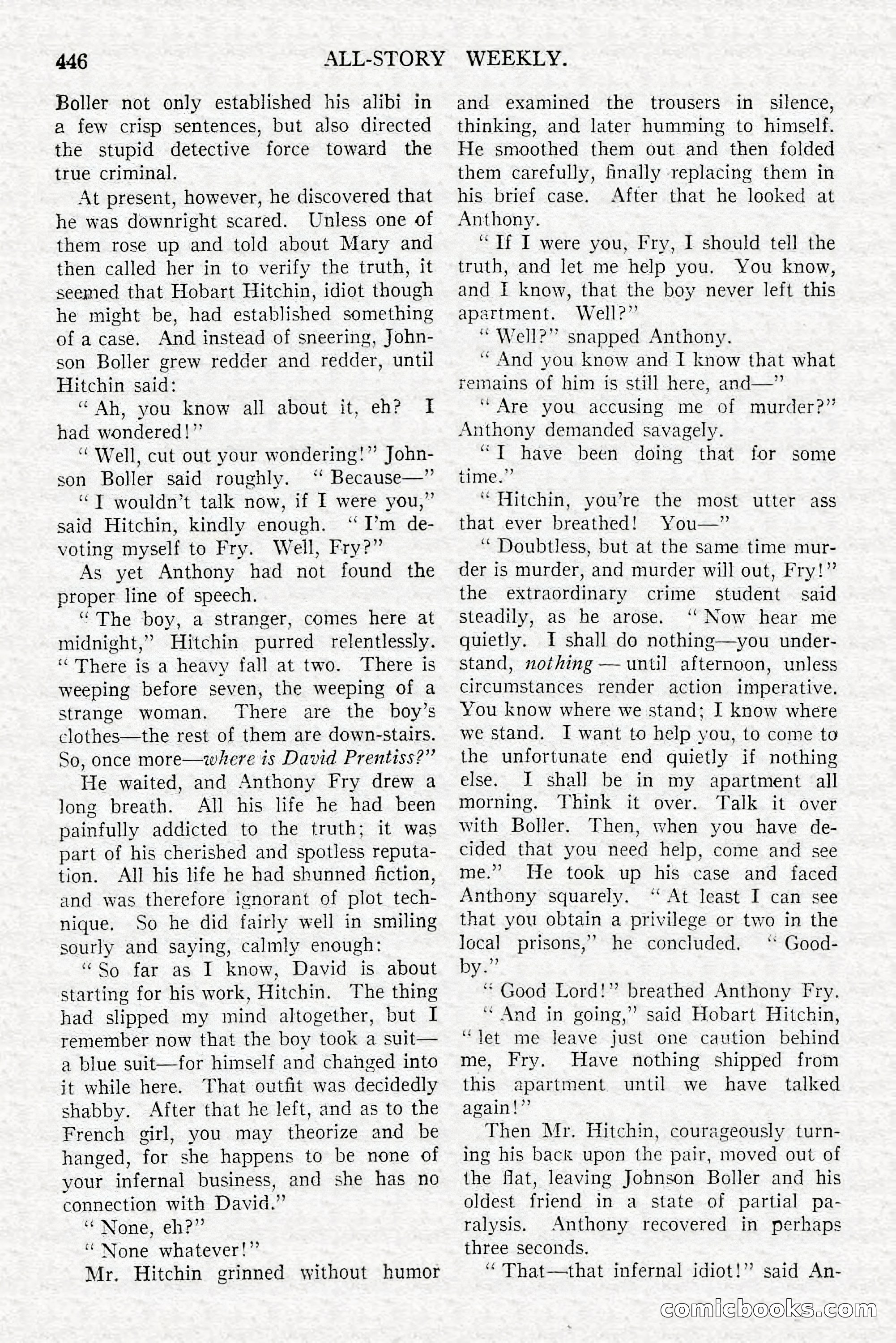 All-Story Weekly, Feb. 3, 1917 — page 104 of 194