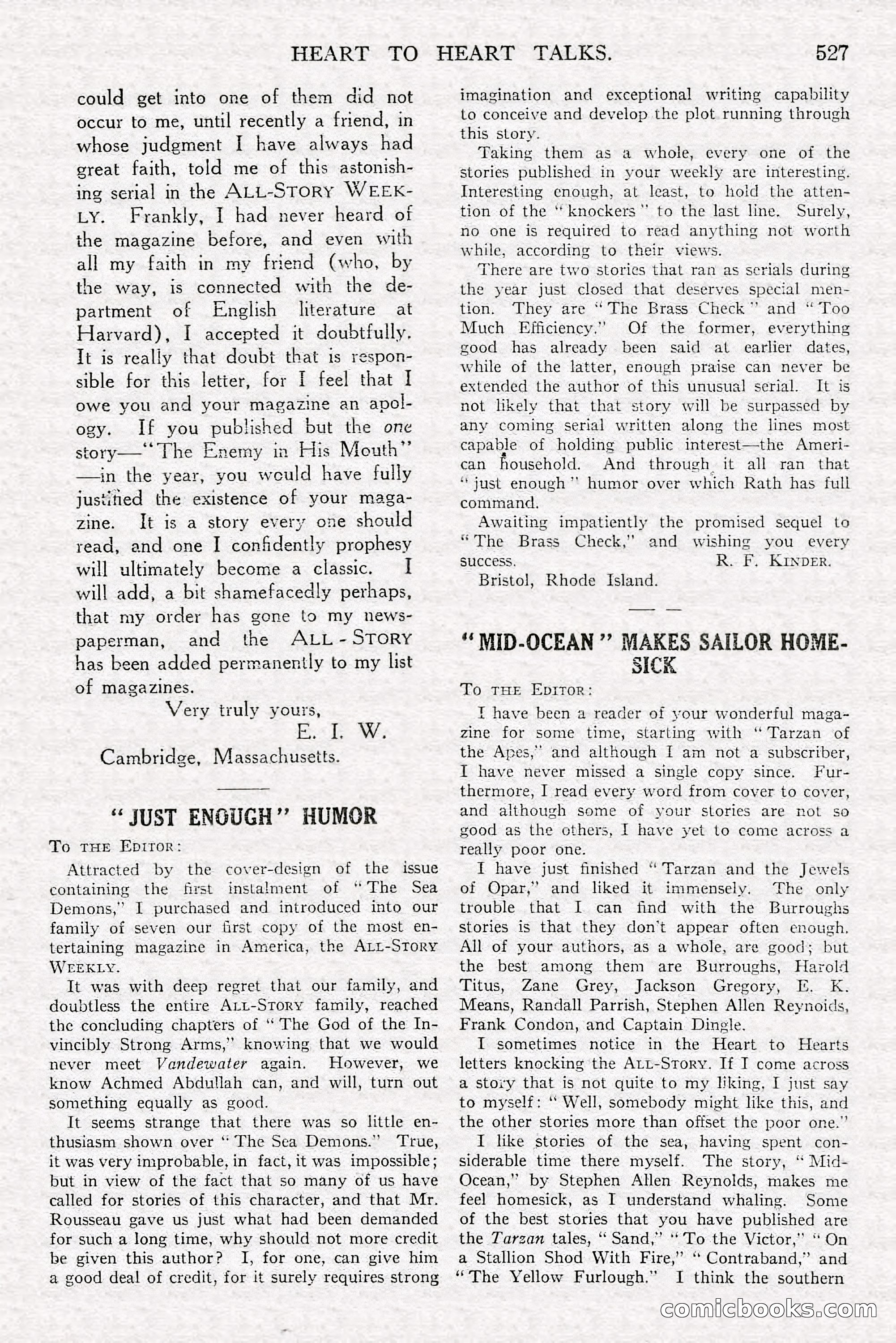 All-Story Weekly, Feb. 3, 1917 — page 185 of 194