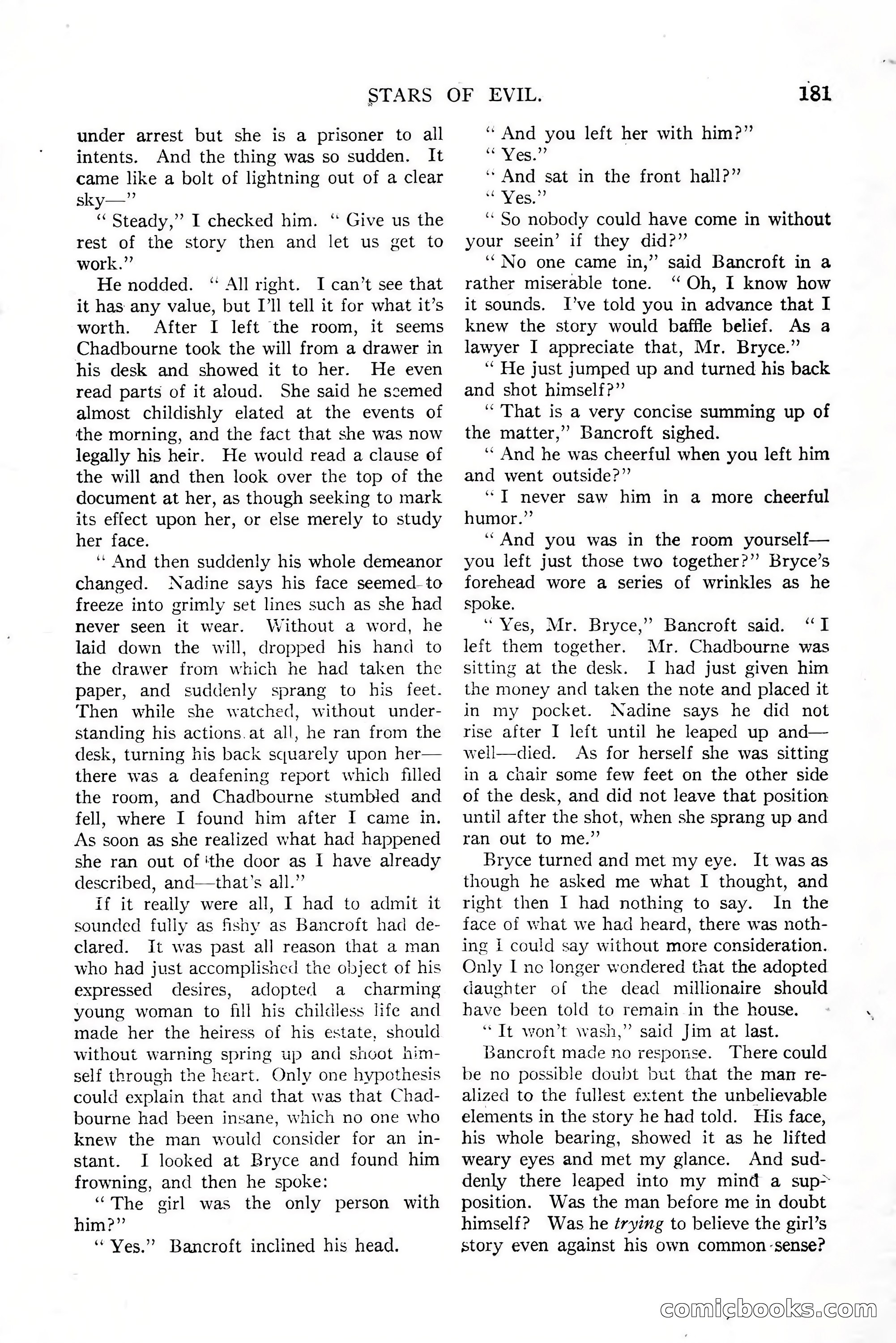 All-Story Weekly, January 25, 1919 — page 15 of 186