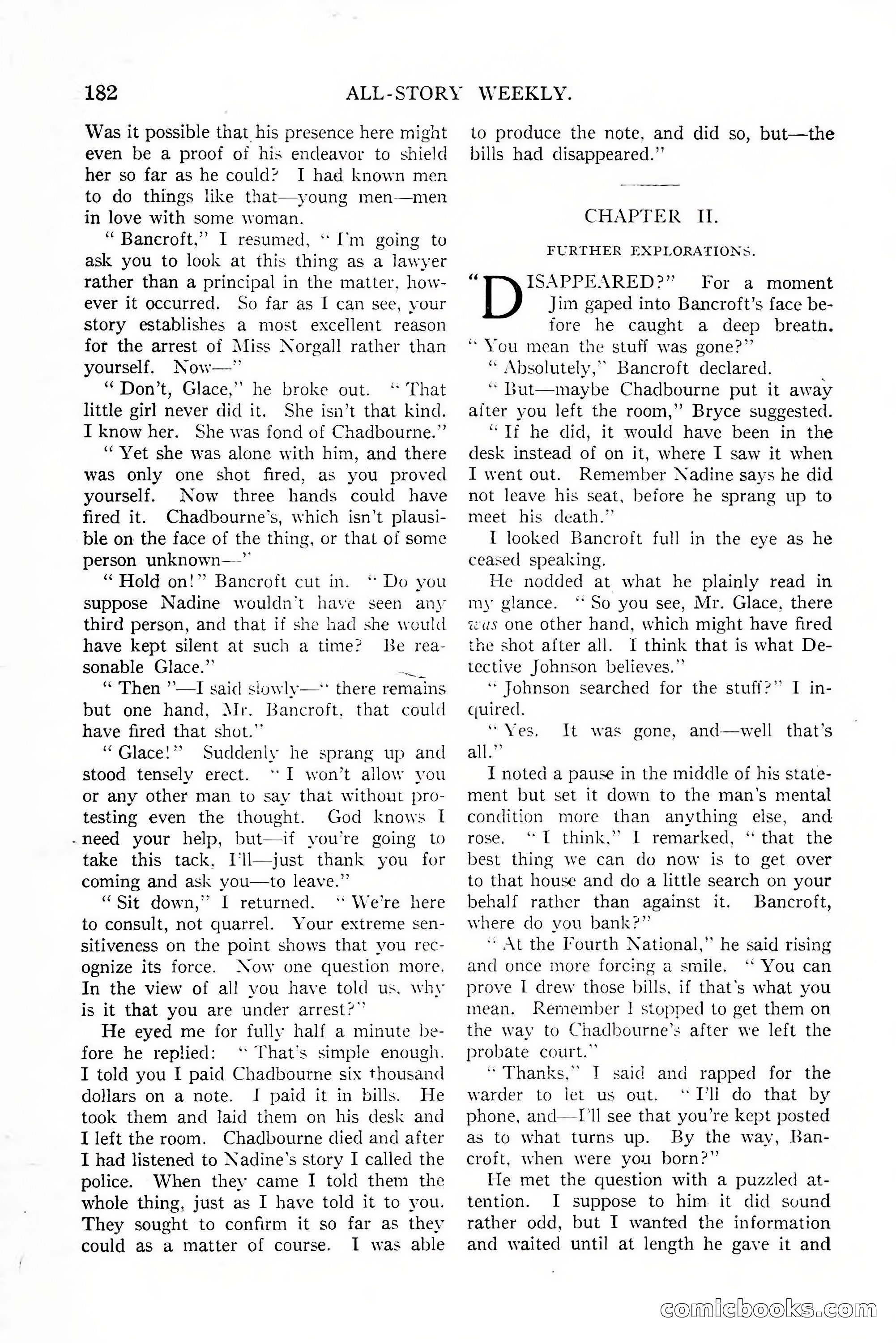 All-Story Weekly, January 25, 1919 — page 16 of 186