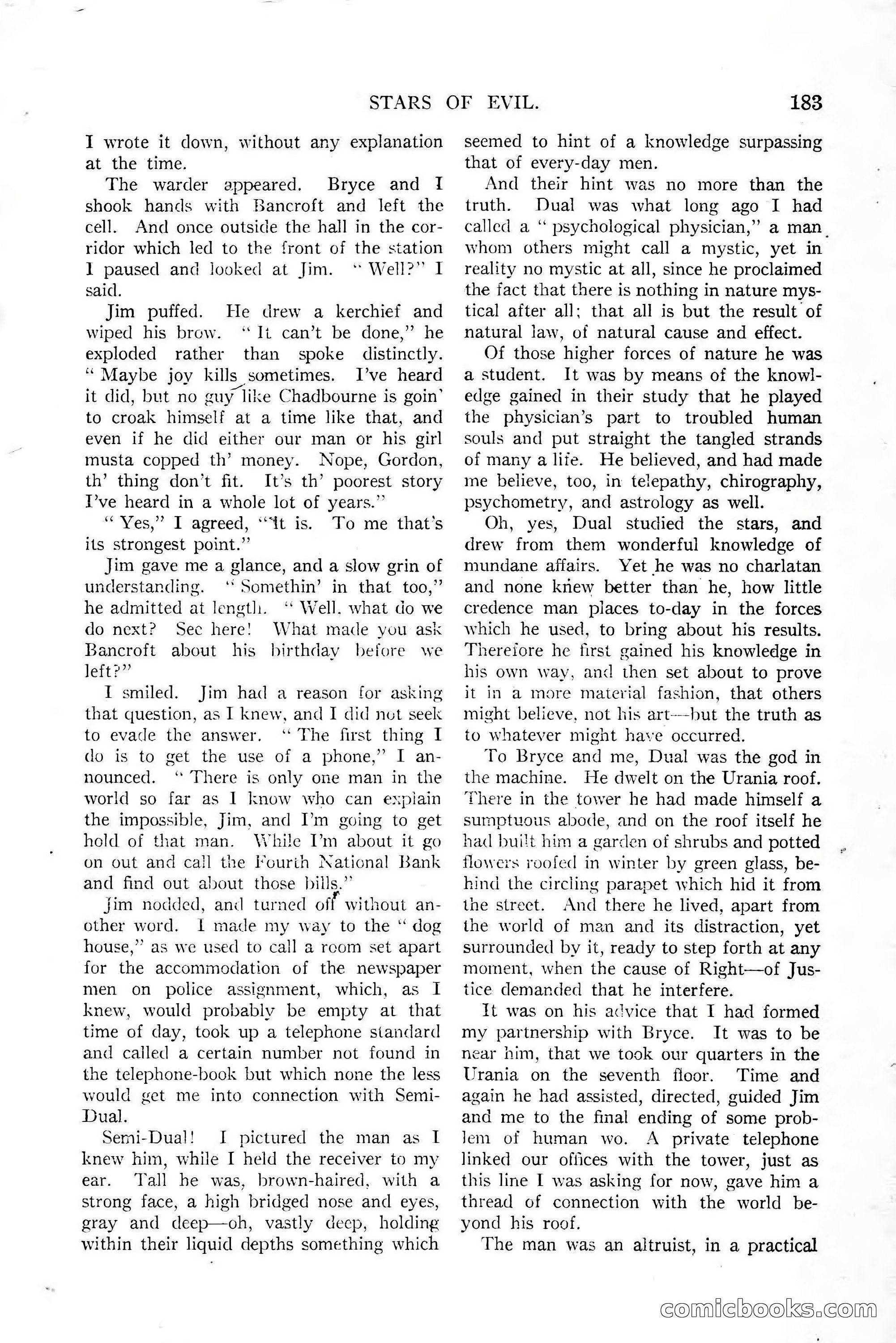 All-Story Weekly, January 25, 1919 — page 17 of 186