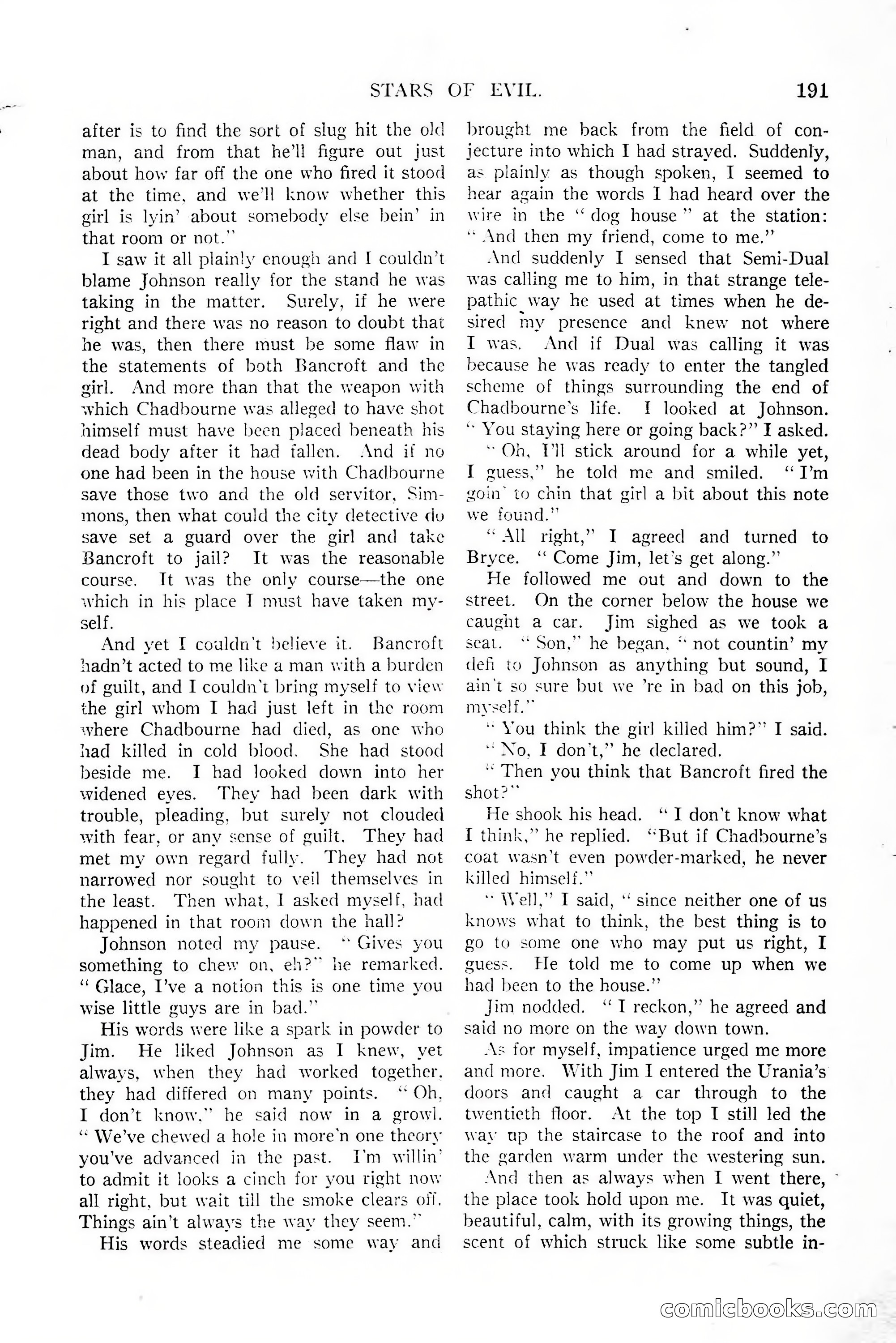 All-Story Weekly, January 25, 1919 — page 25 of 186
