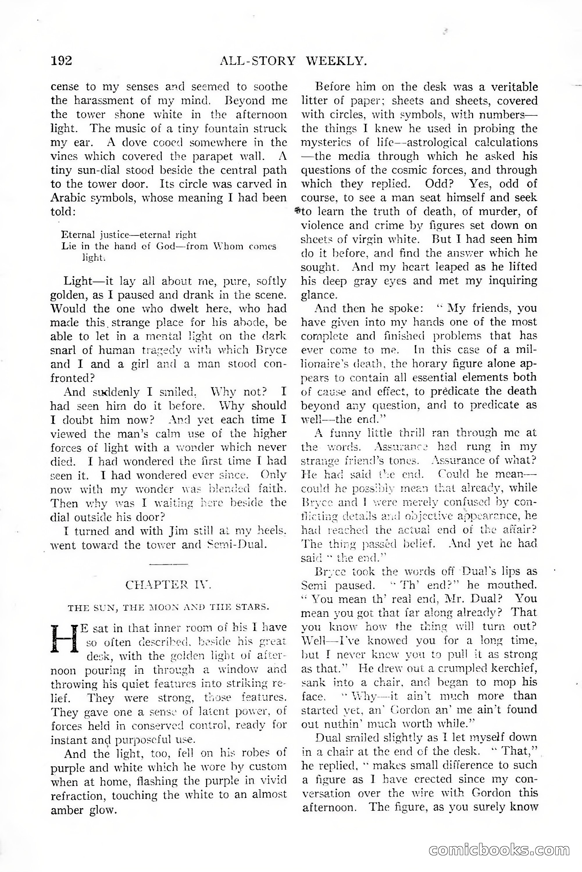 All-Story Weekly, January 25, 1919 — page 26 of 186