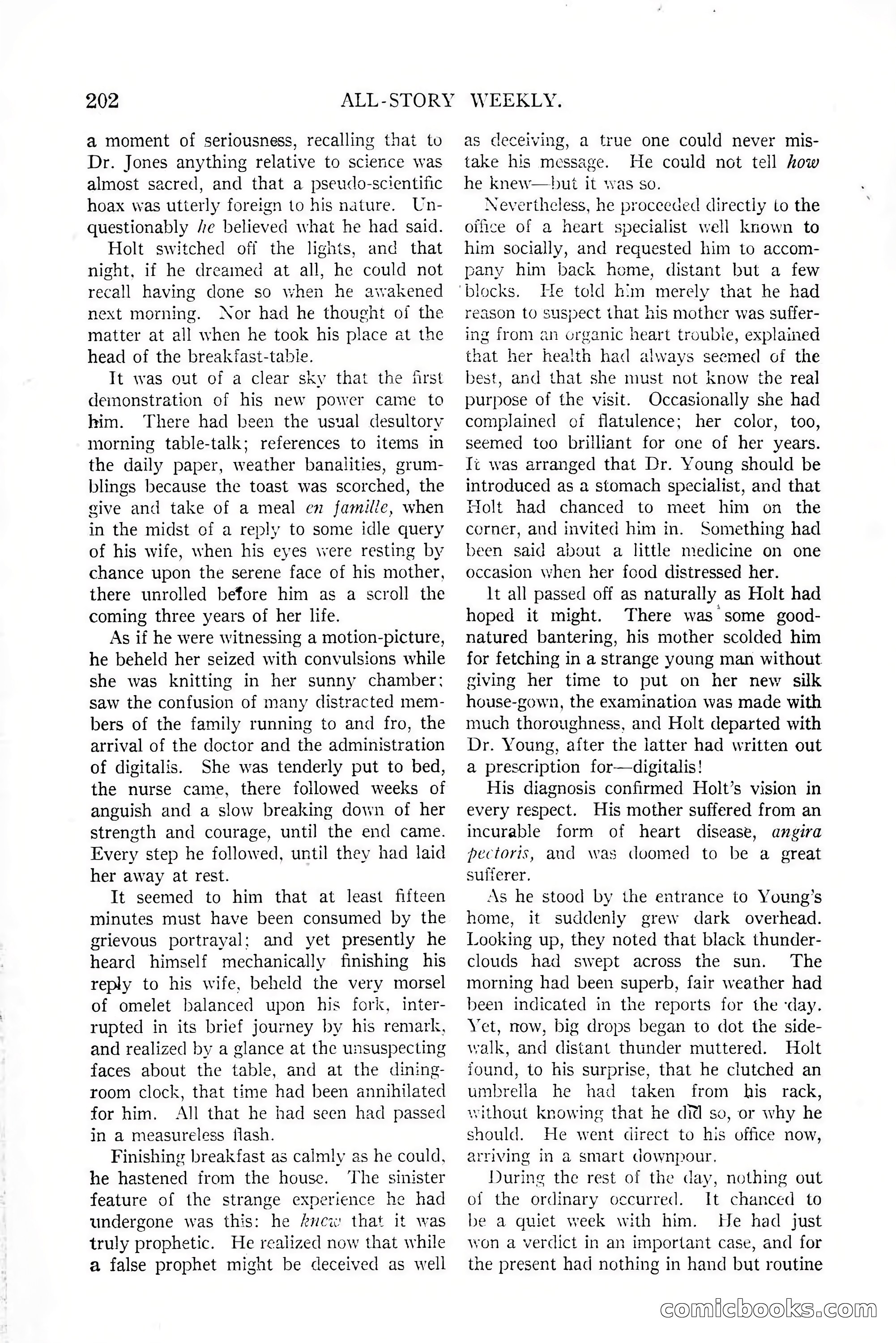 All-Story Weekly, January 25, 1919 — page 36 of 186