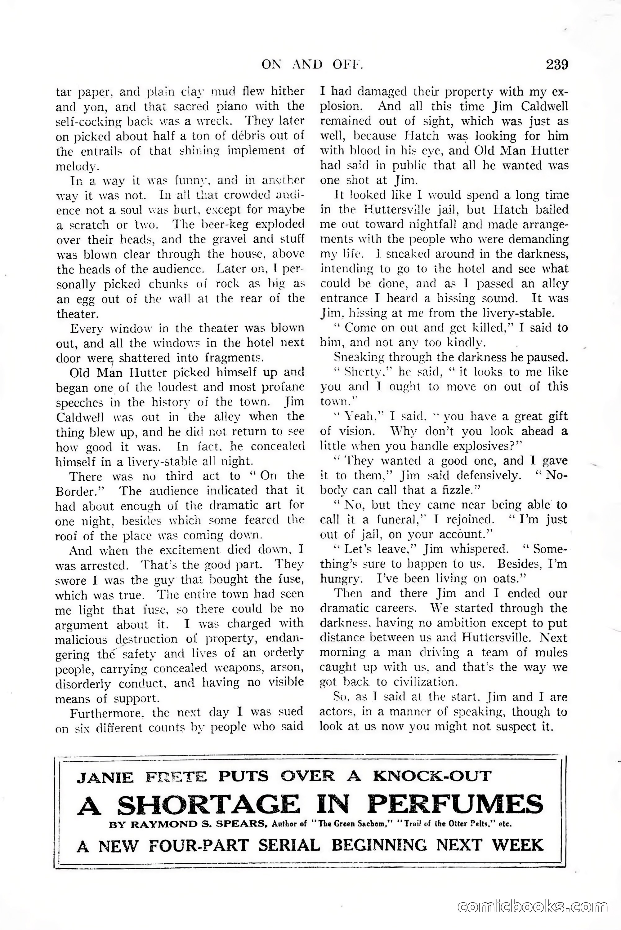 All-Story Weekly, January 25, 1919 — page 73 of 186
