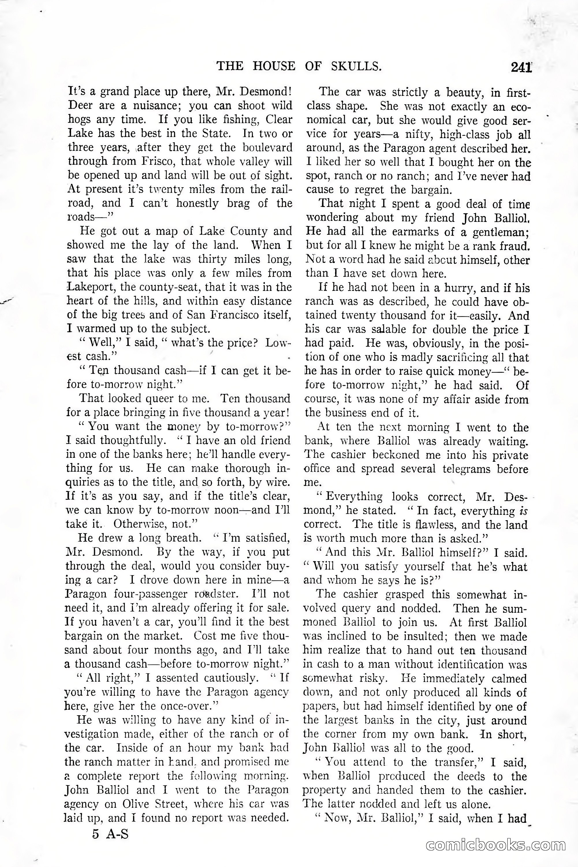 All-Story Weekly, January 25, 1919 — page 75 of 186