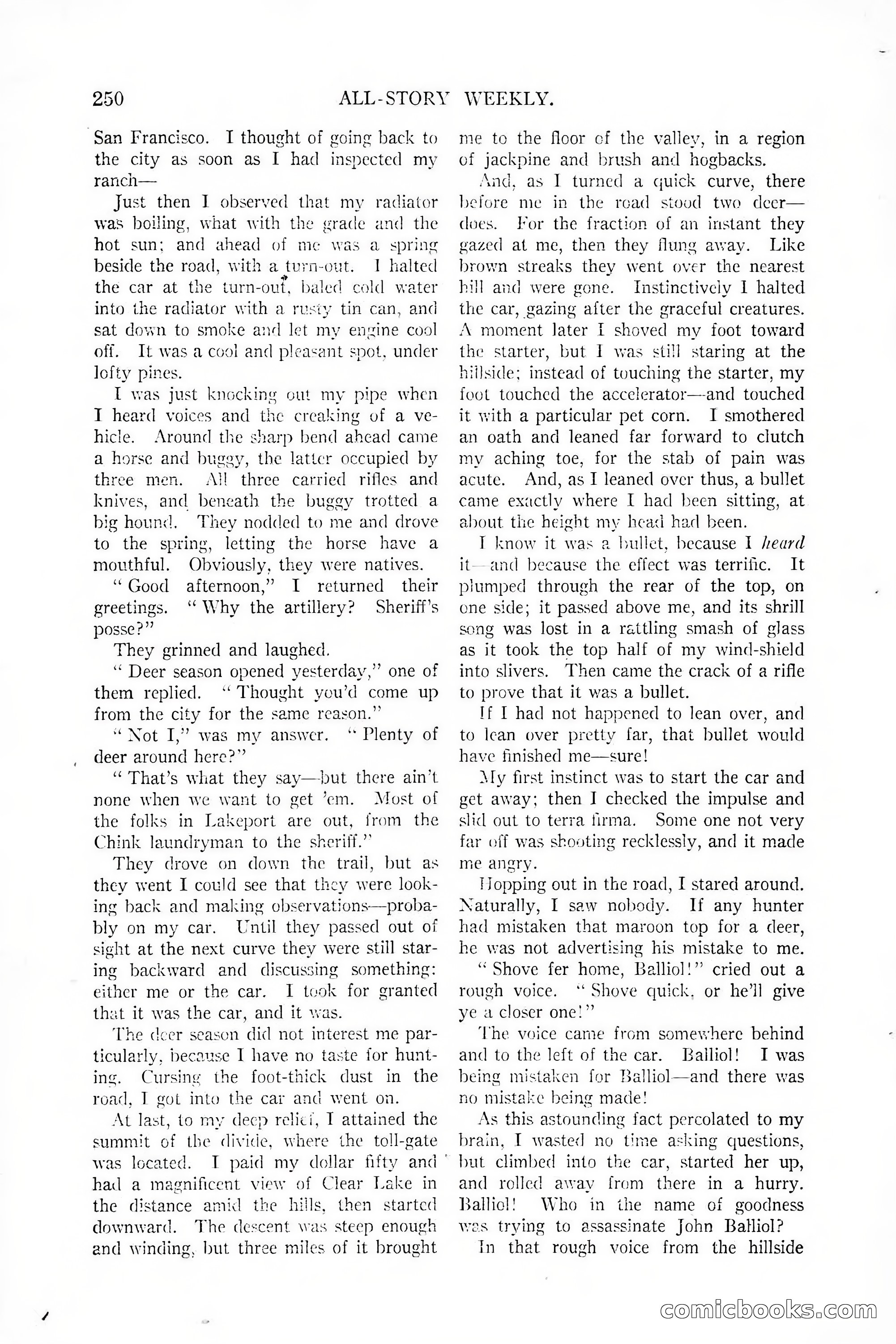 All-Story Weekly, January 25, 1919 — page 84 of 186