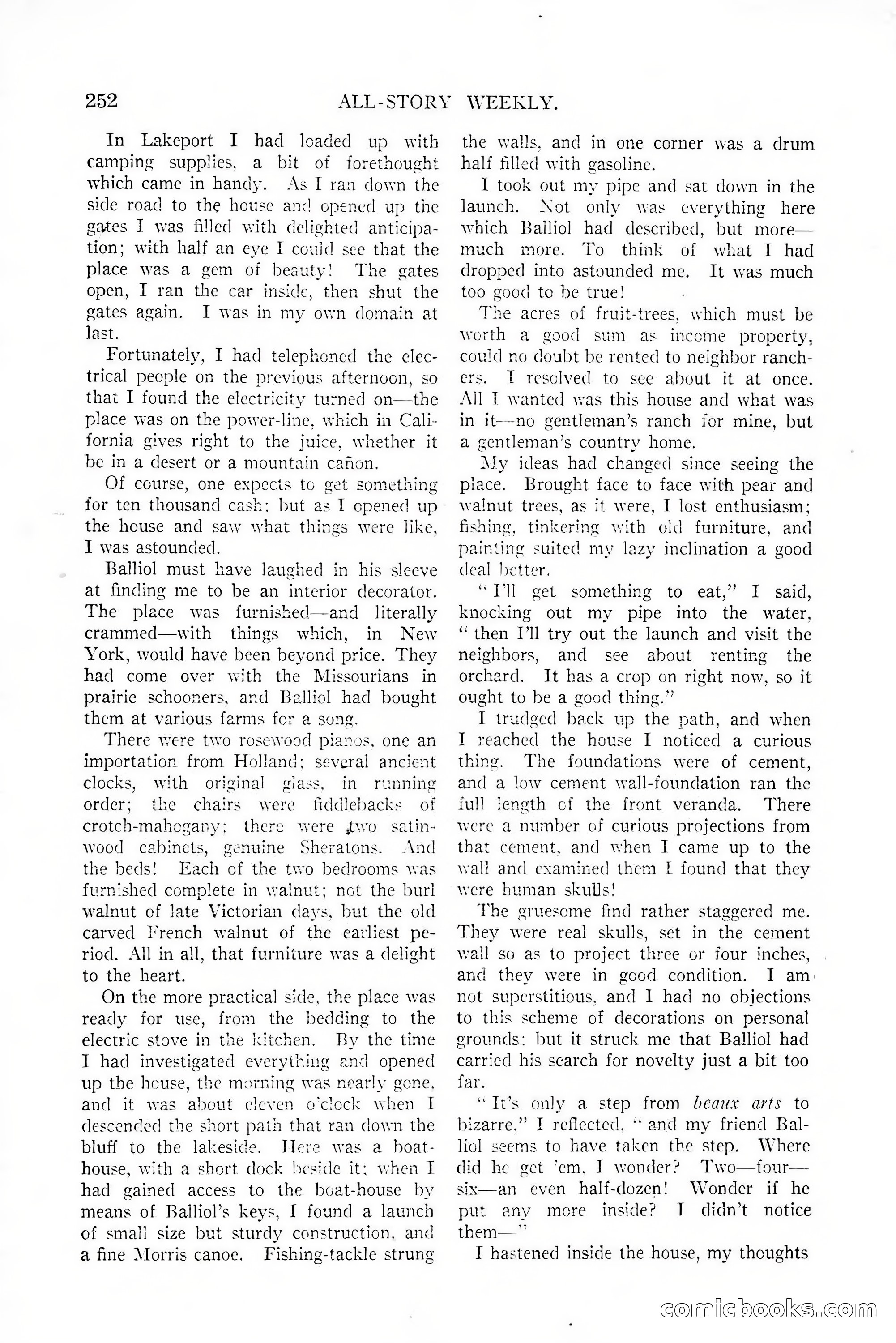 All-Story Weekly, January 25, 1919 — page 86 of 186