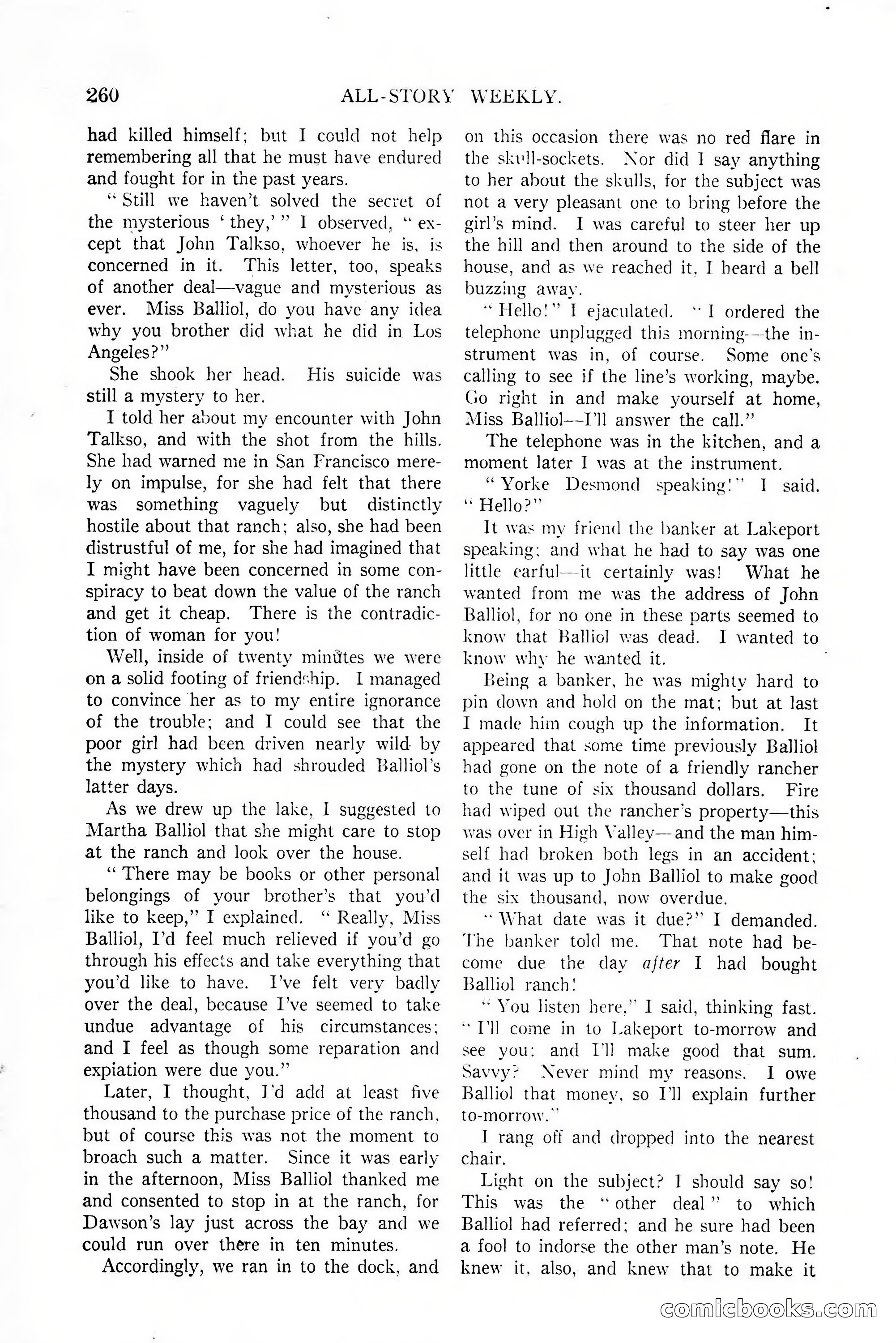 All-Story Weekly, January 25, 1919 — page 94 of 186