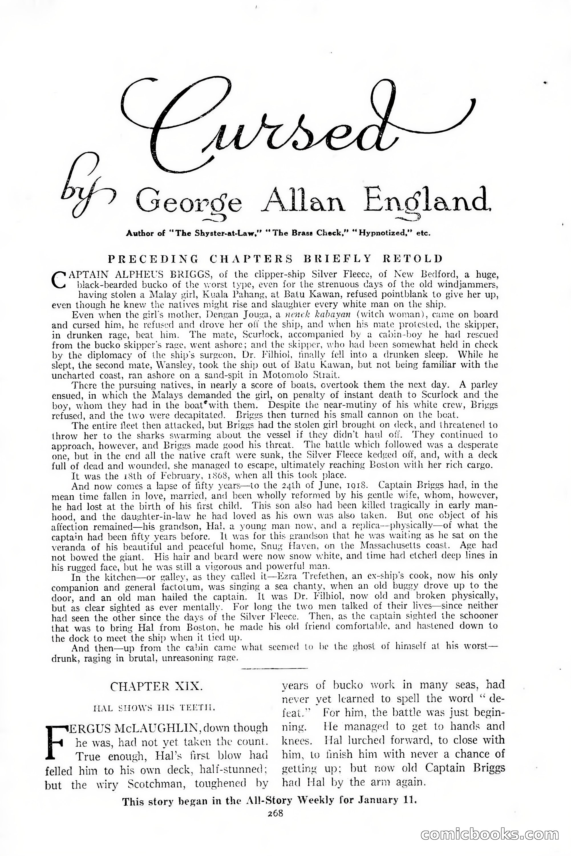 All-Story Weekly, January 25, 1919 — page 102 of 186