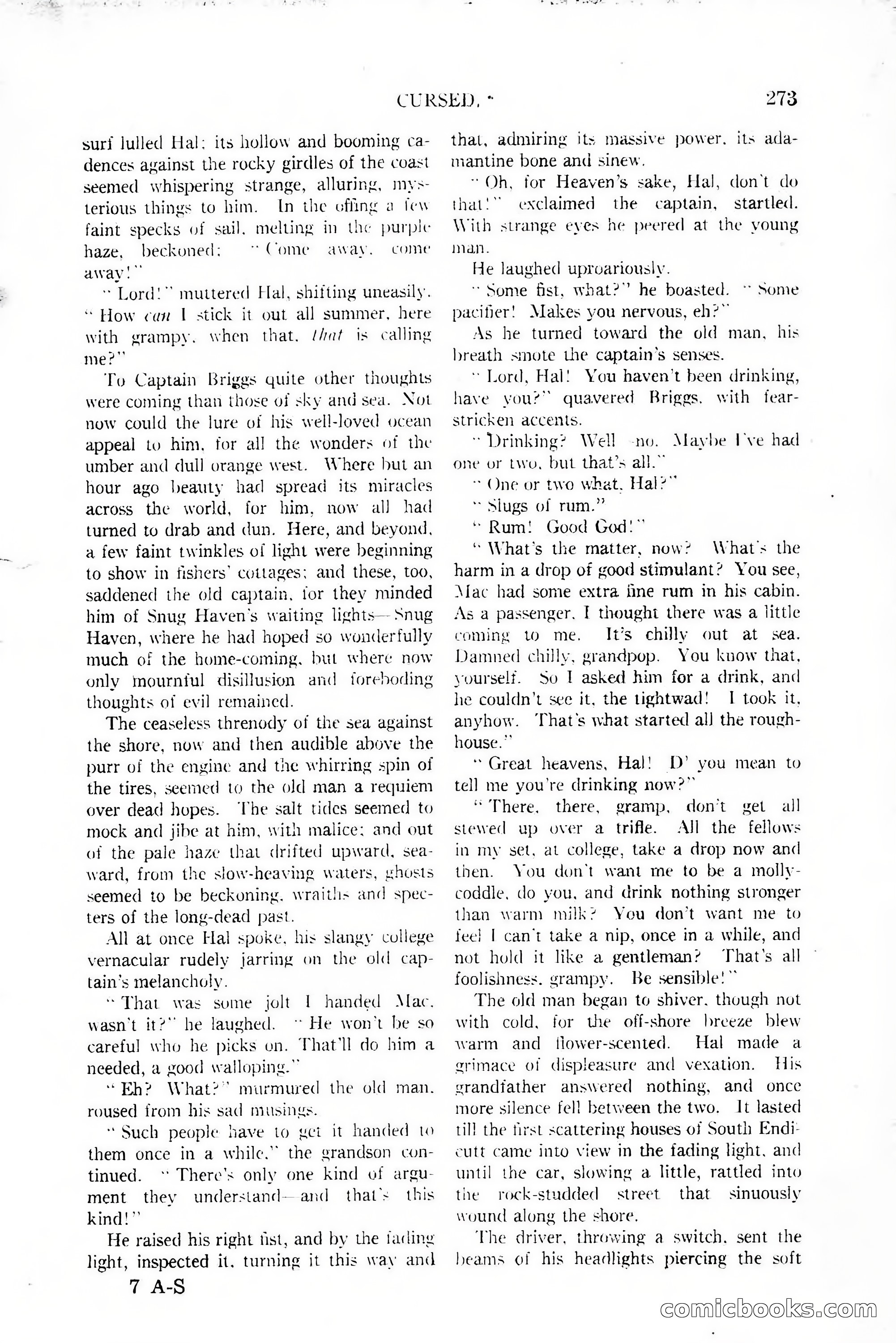 All-Story Weekly, January 25, 1919 — page 107 of 186
