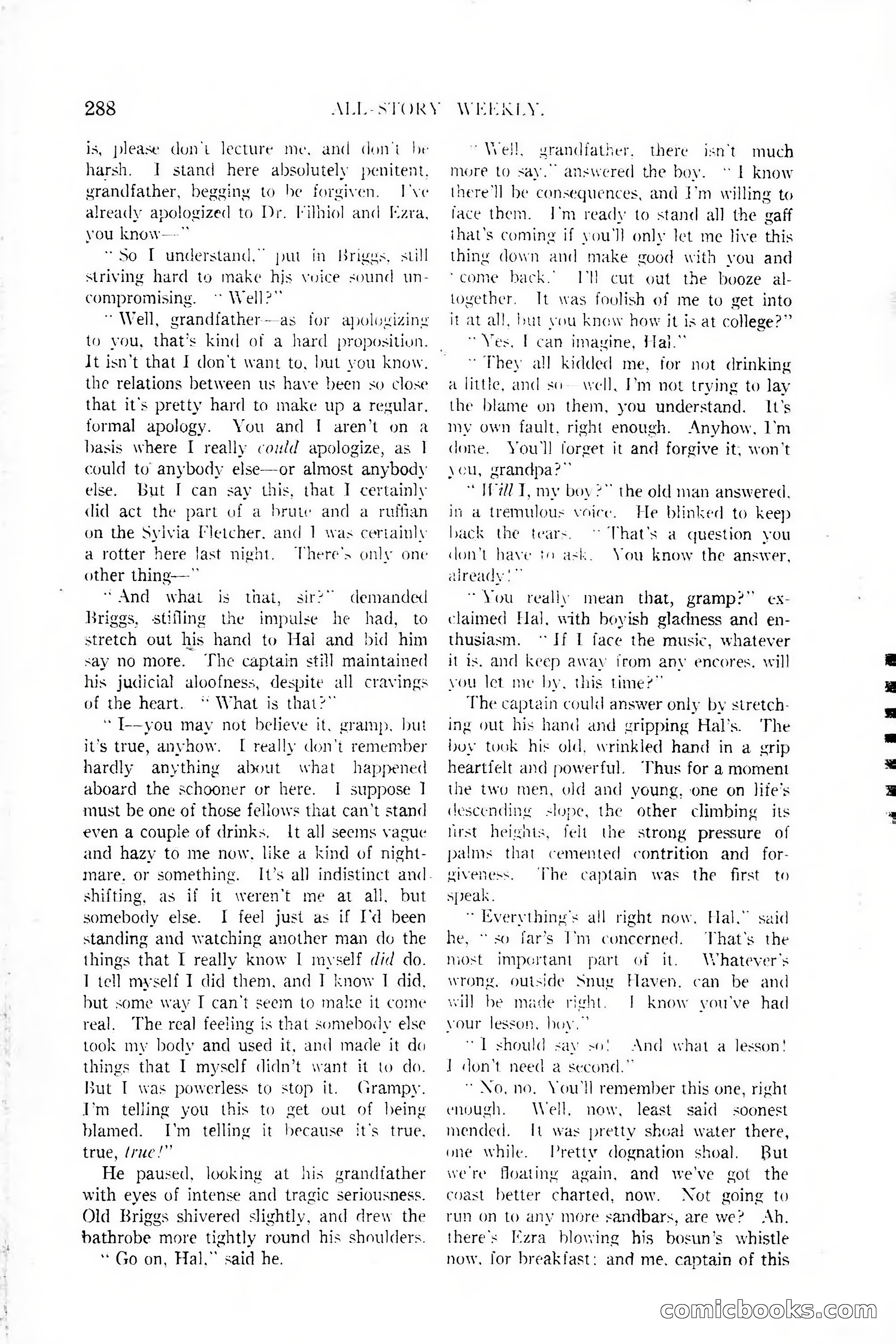 All-Story Weekly, January 25, 1919 — page 122 of 186