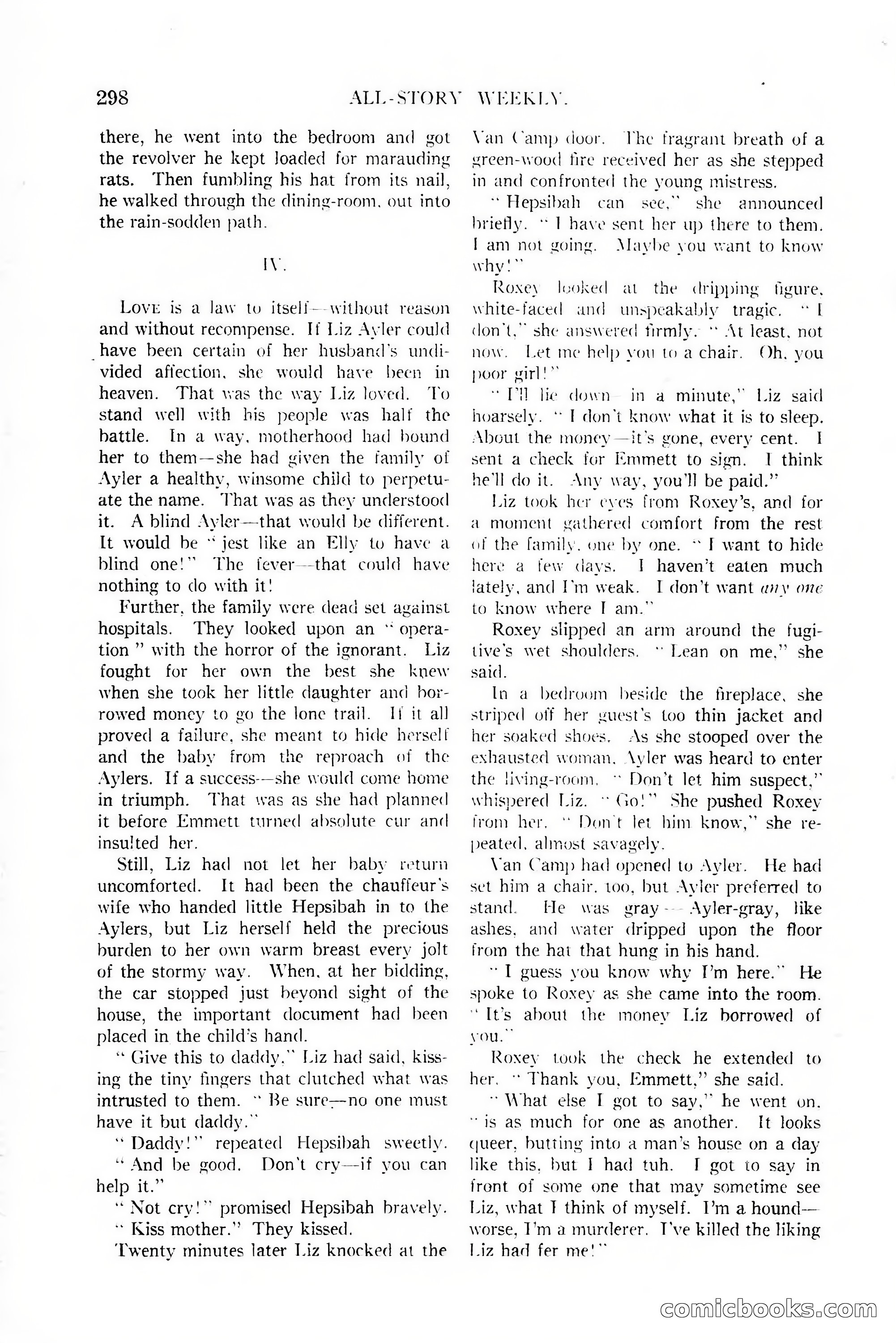 All-Story Weekly, January 25, 1919 — page 132 of 186