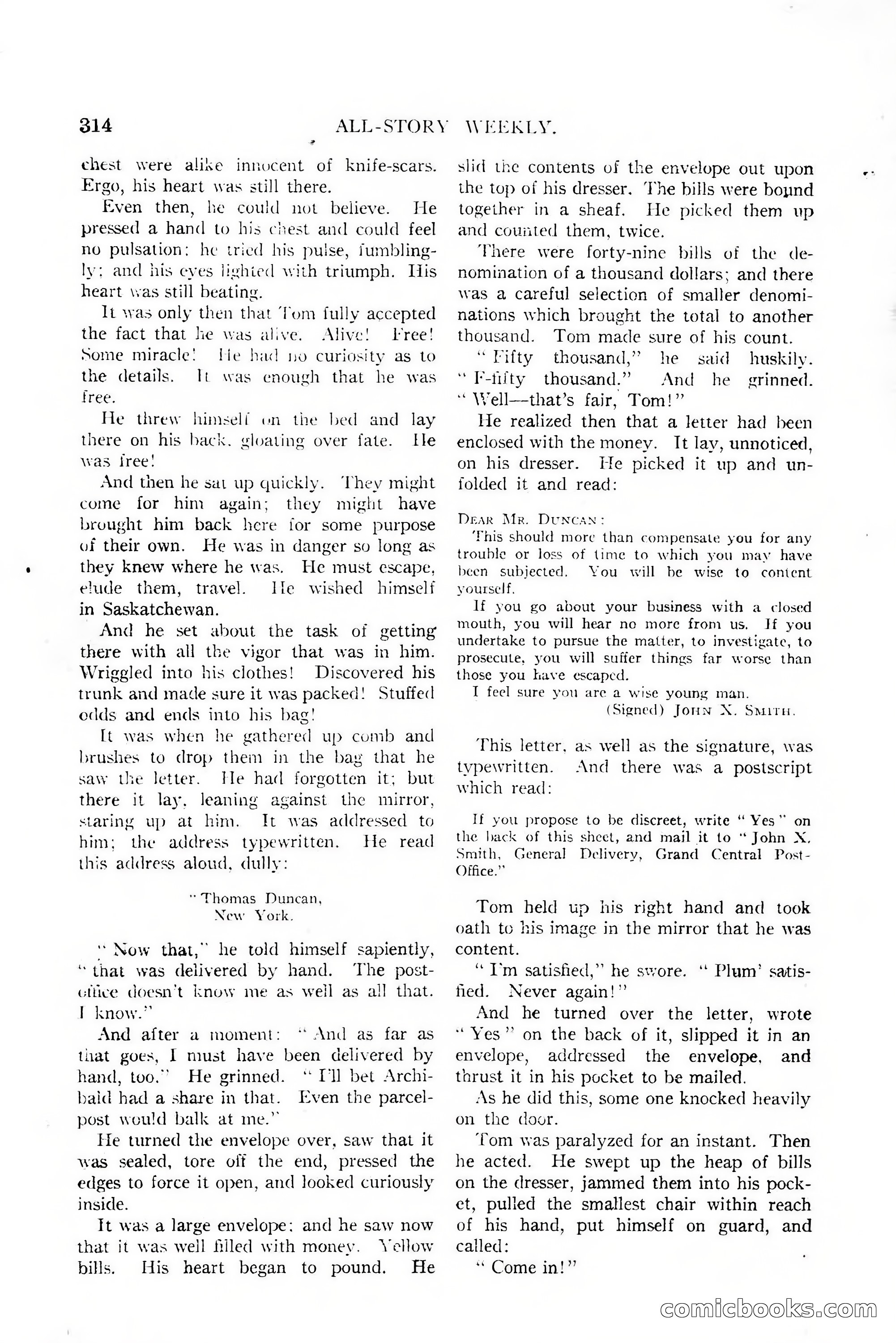 All-Story Weekly, January 25, 1919 — page 148 of 186
