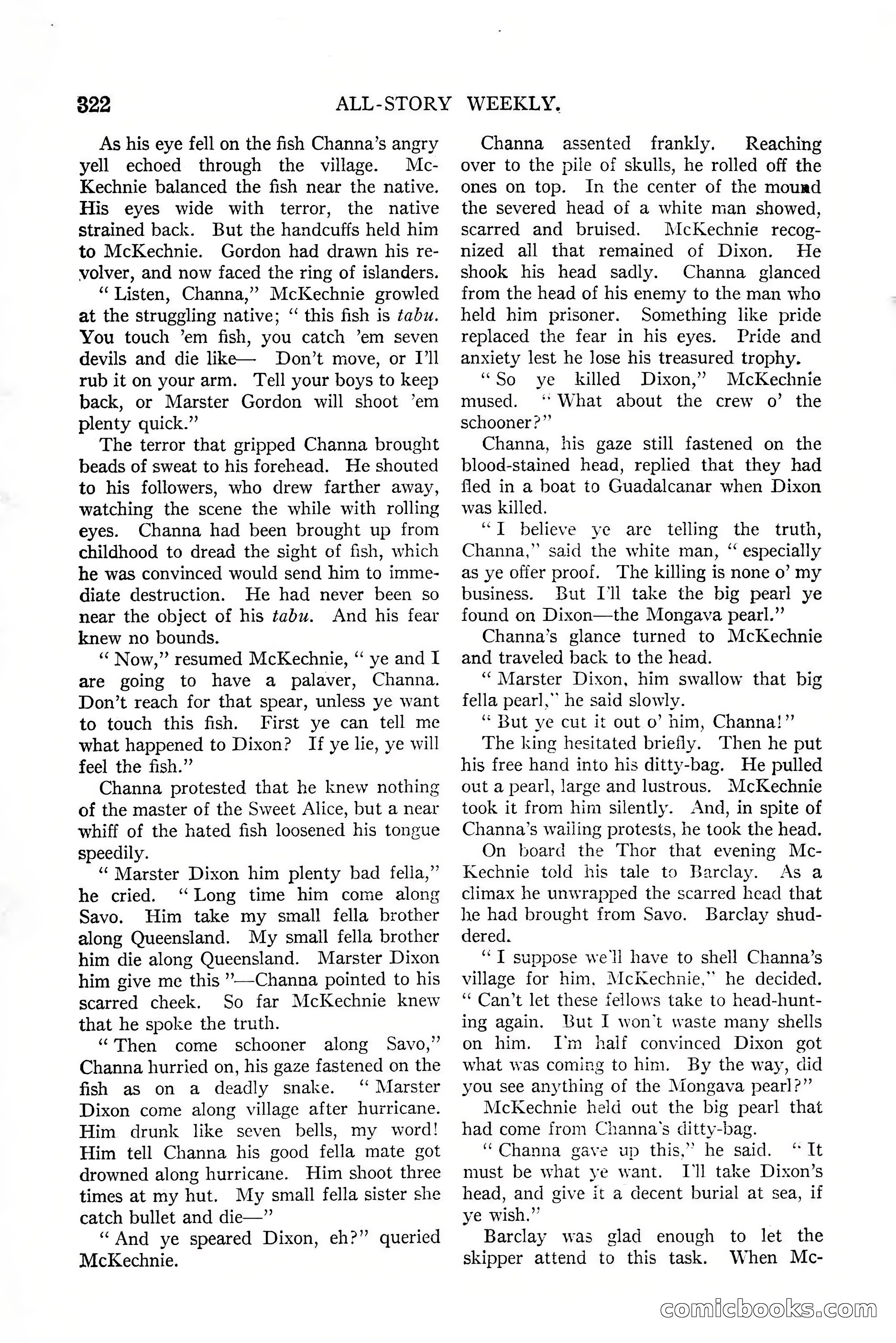 All-Story Weekly, January 25, 1919 — page 156 of 186