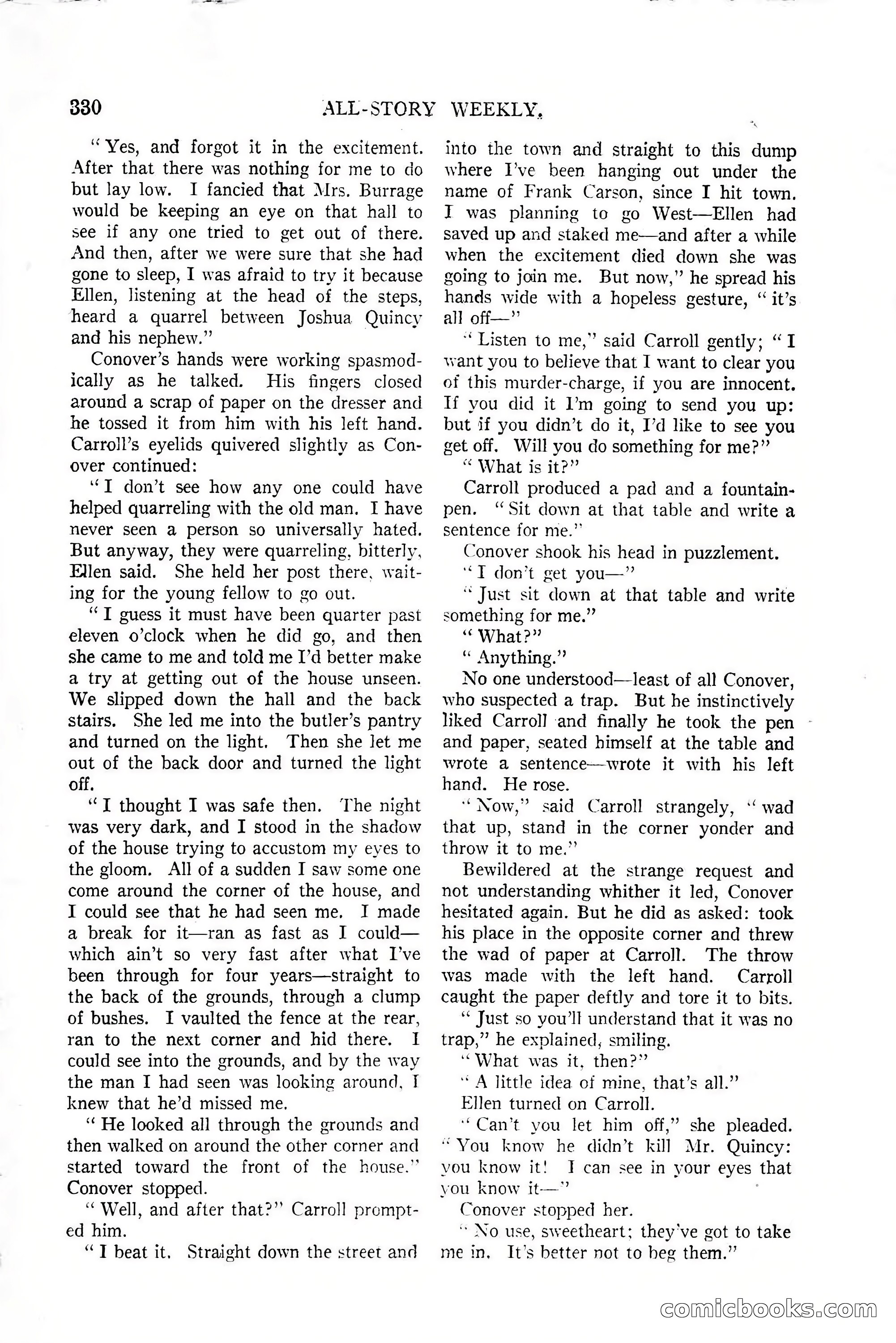 All-Story Weekly, January 25, 1919 — page 164 of 186