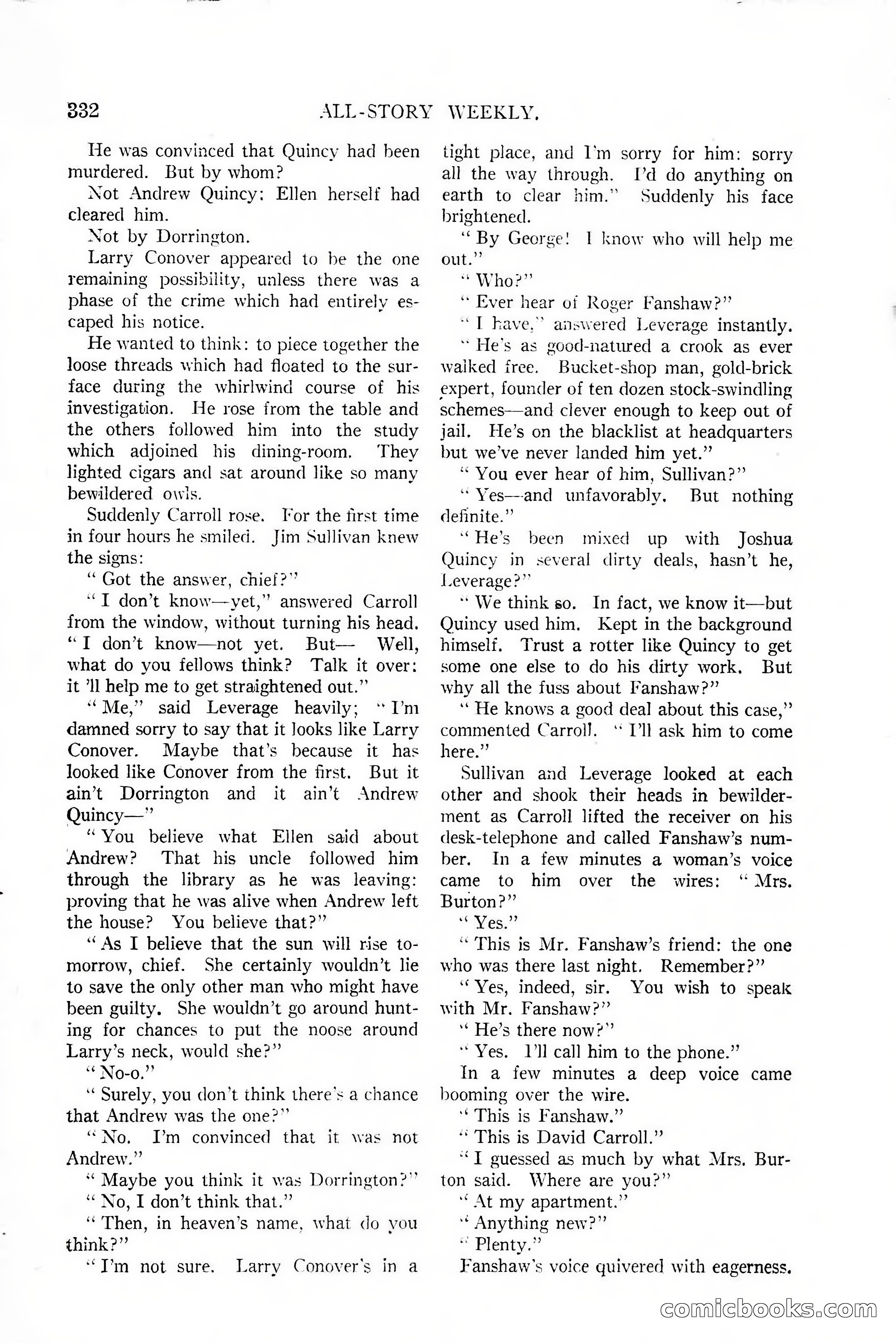 All-Story Weekly, January 25, 1919 — page 166 of 186