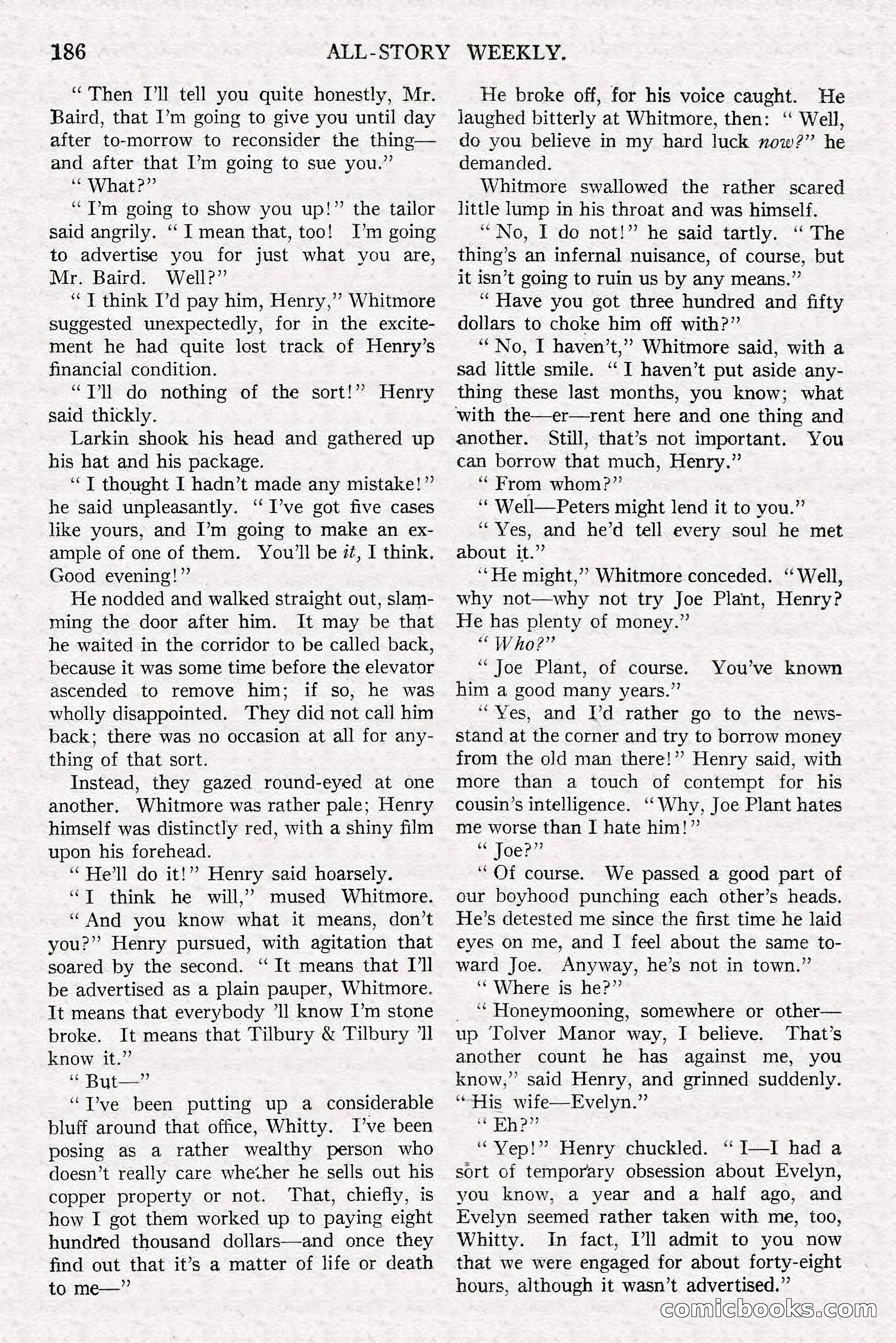 All-Story Weekly, Jun 14 1919 — page 20 of 192