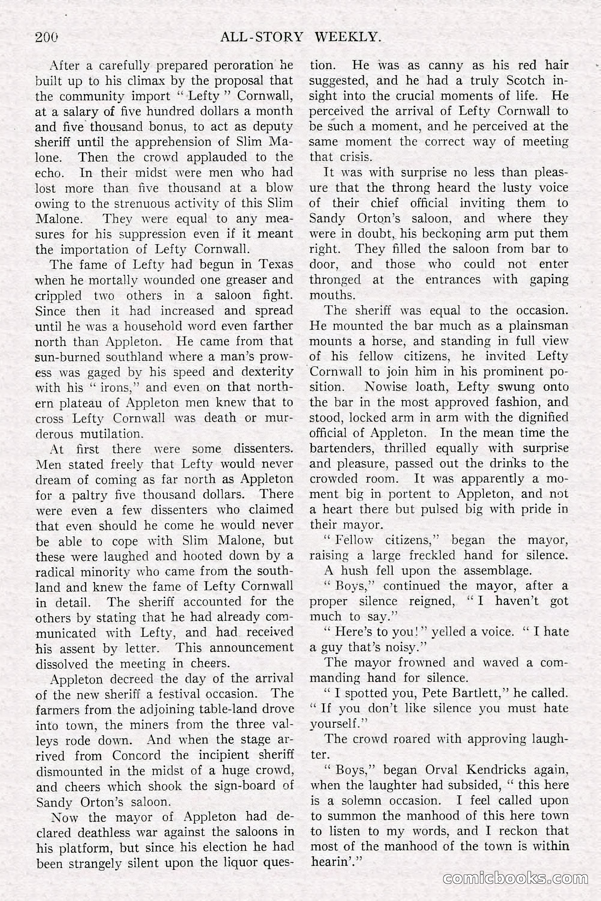 All-Story Weekly, Jun 14 1919 — page 34 of 192