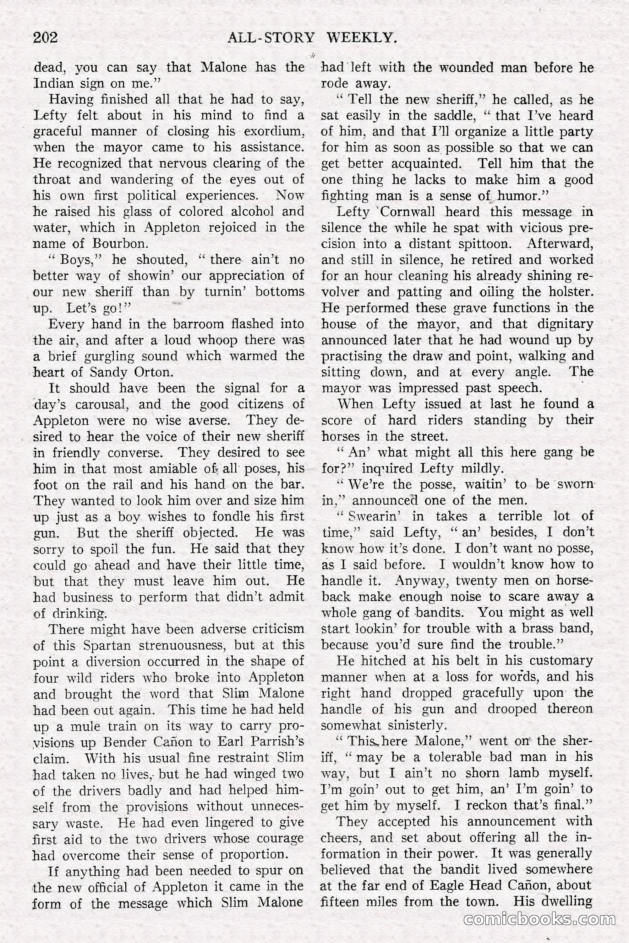 All-Story Weekly, Jun 14 1919 — page 36 of 192