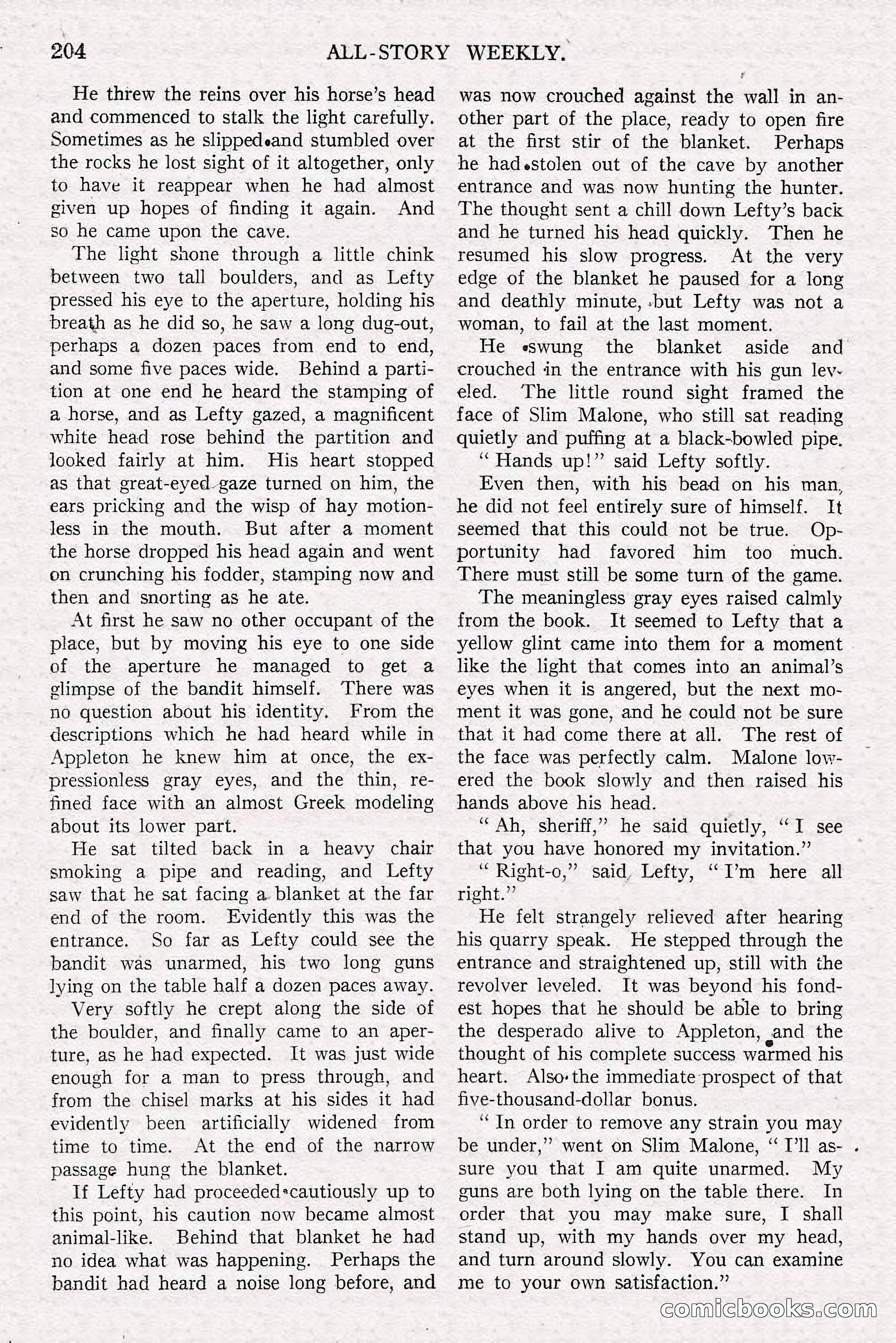 All-Story Weekly, Jun 14 1919 — page 38 of 192