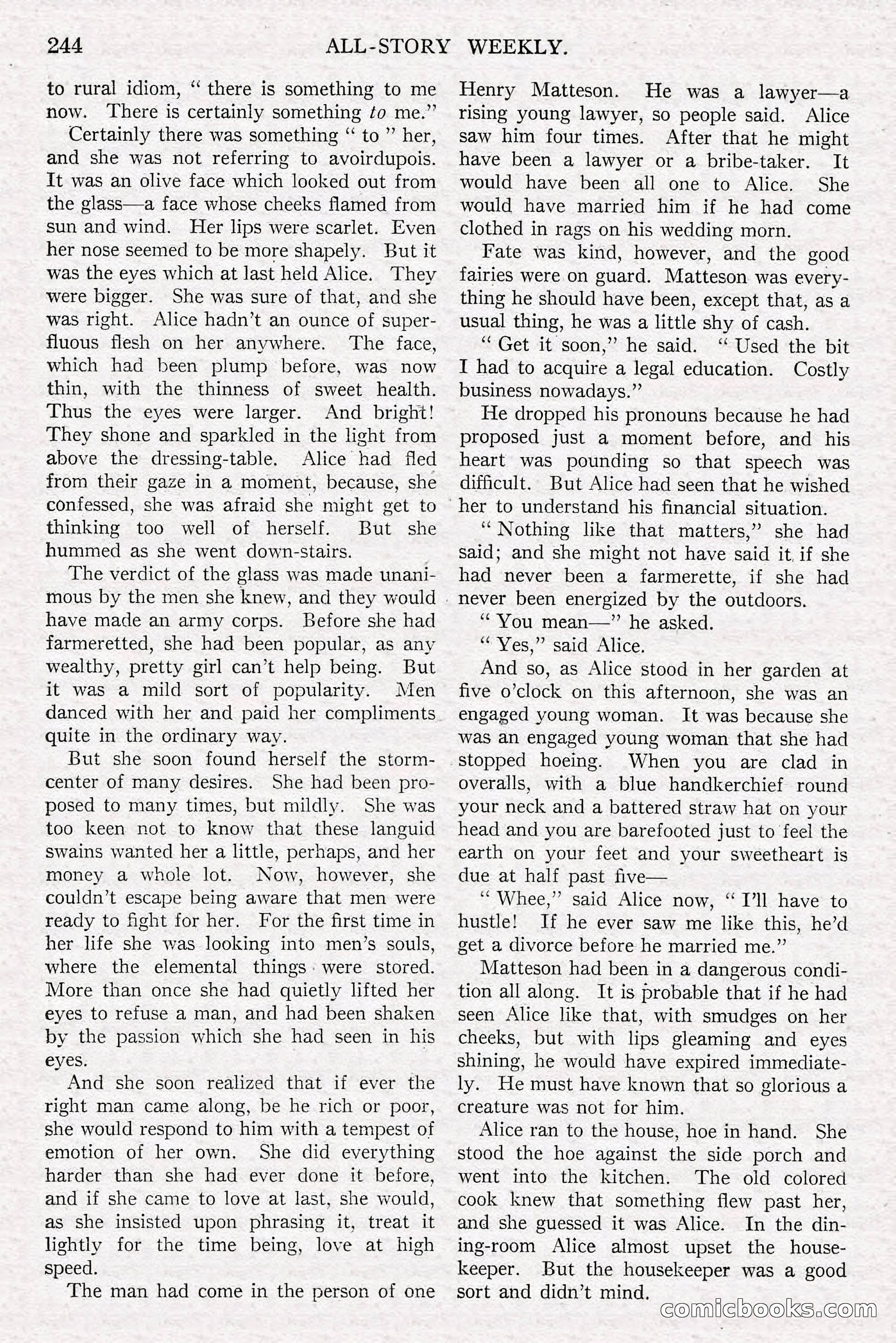 All-Story Weekly, Jun 14 1919 — page 78 of 192